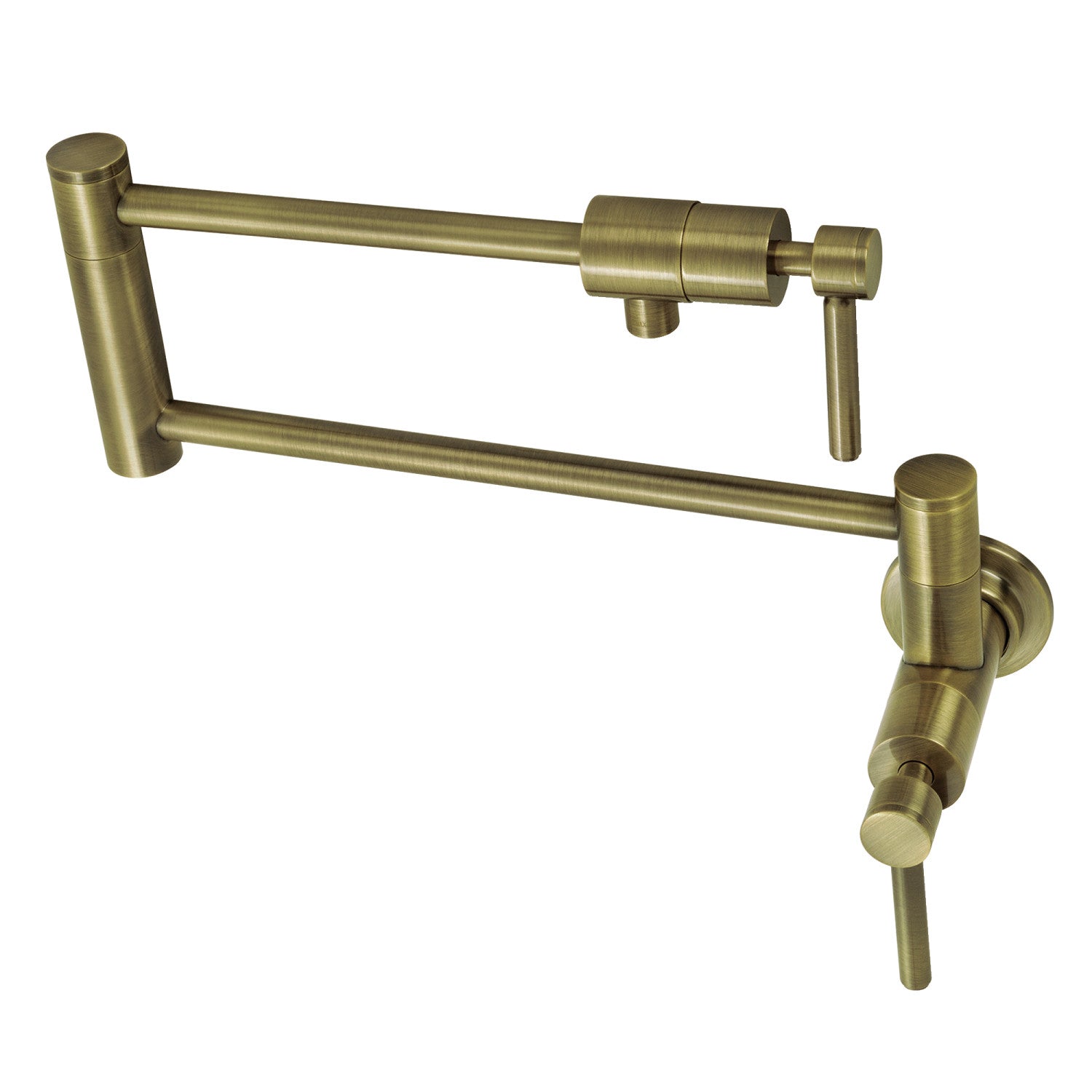Kingston Sona KS4103DL - Robinet de remplissage de pot de montage mural Concord 1 trou, laiton antique