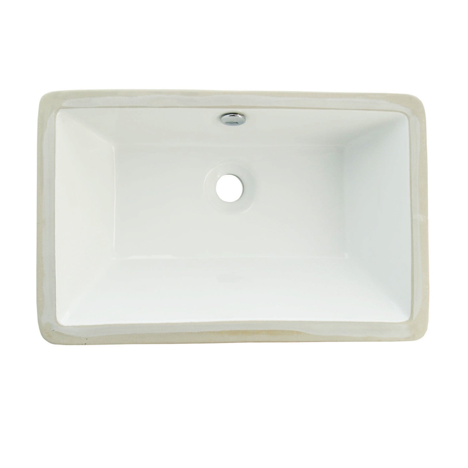 Kingston Castillo LB21137 21-1/8 Inch Ceramic Rectangular Undermount Bathroom Sink, White