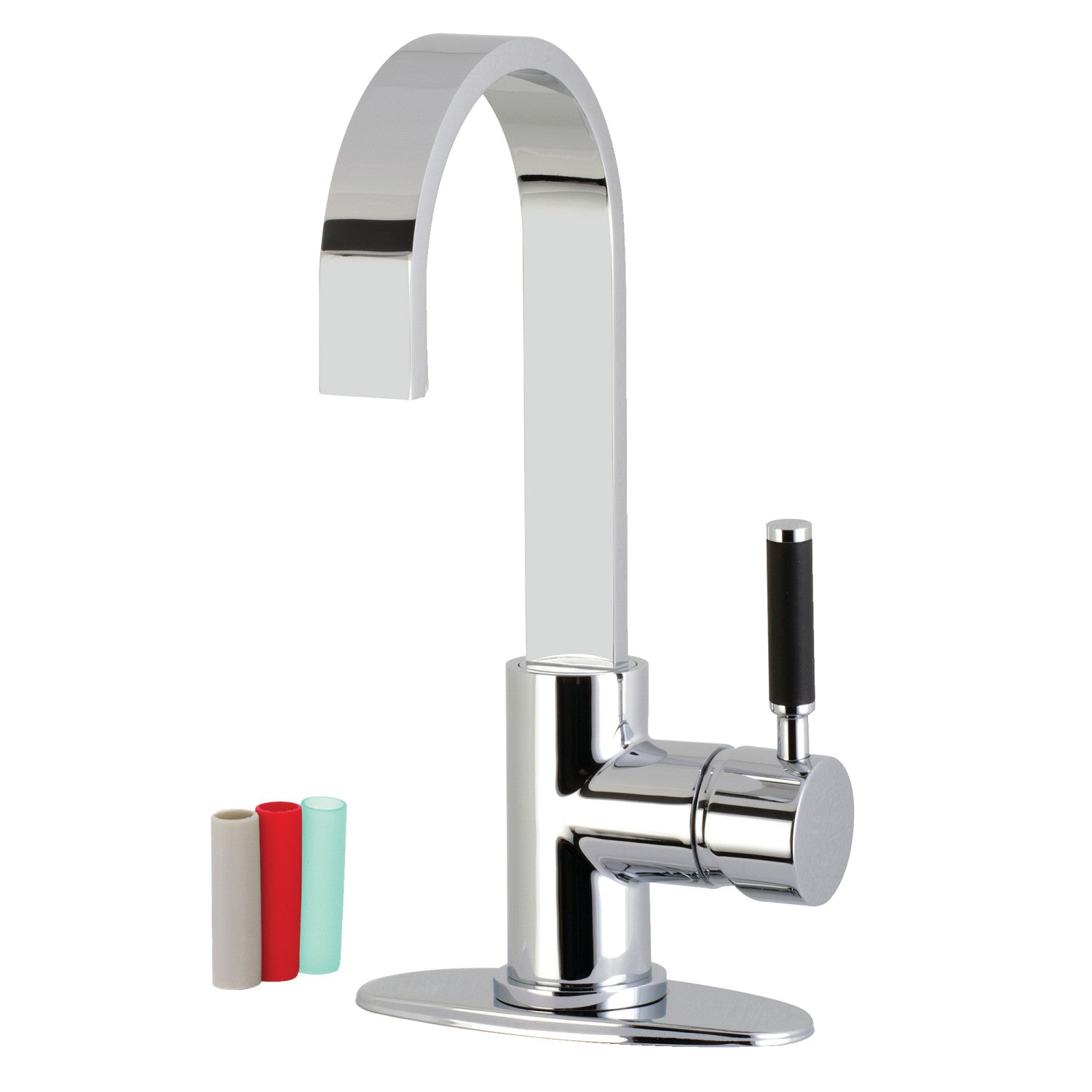 Kingston Sona LS8611DKL - Robinet de bar à une poignée Kaiser 1 trou, chrome poli