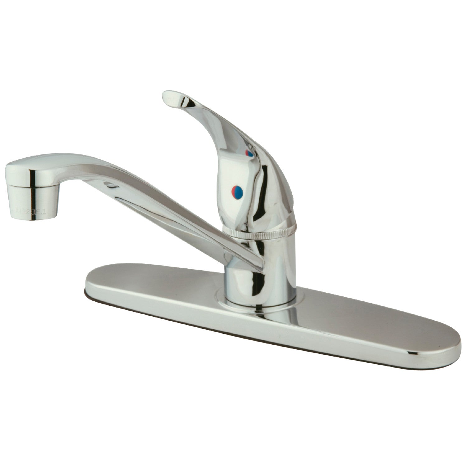 Kingston Tulare KB5710 - Robinet de cuisine central à une poignée Chatham 3 trous 8, chrome poli