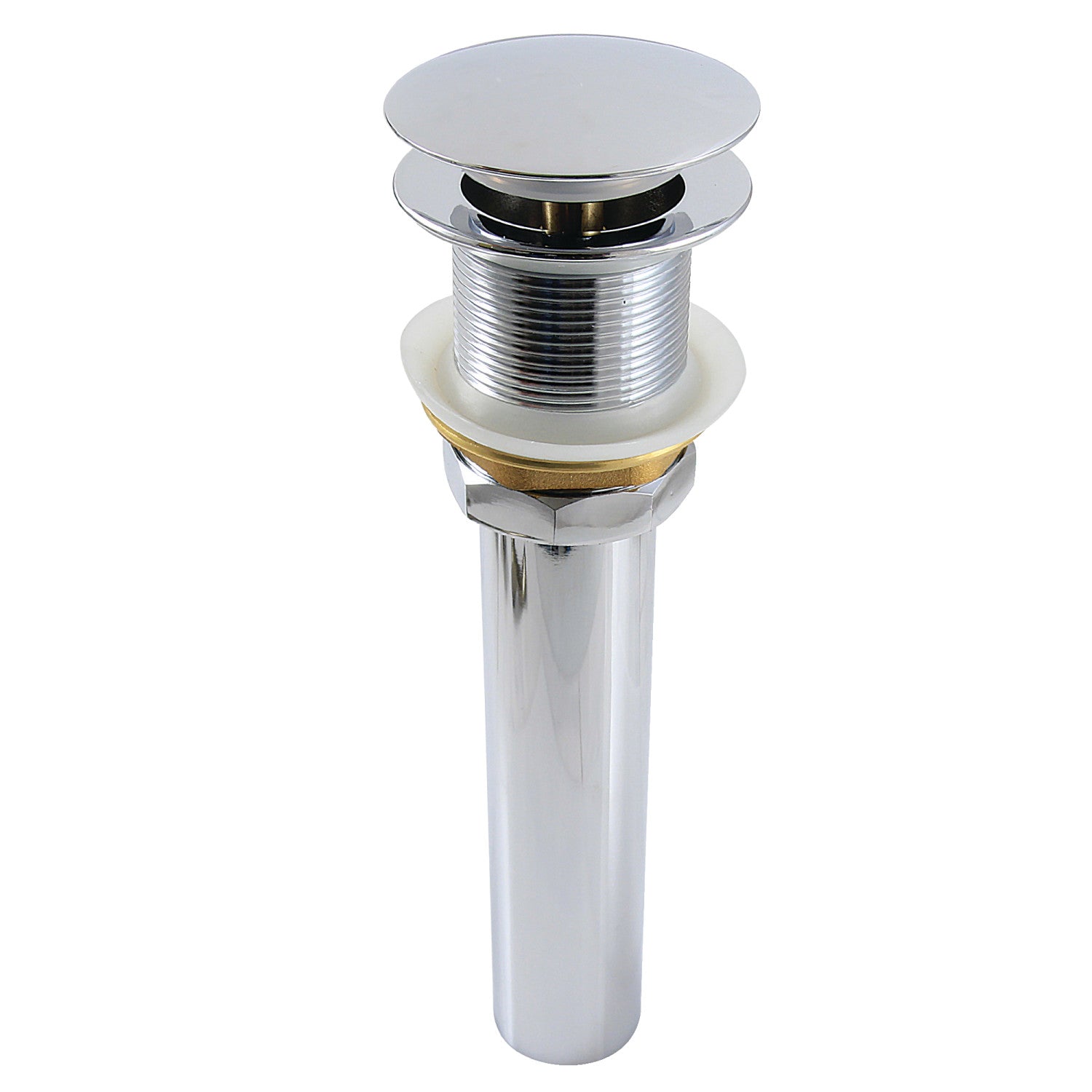 Kingston Sona GCL112CP - Trimscape Brass Pop Up Drain for Cast Iron Utility Sink, Polished Chrome