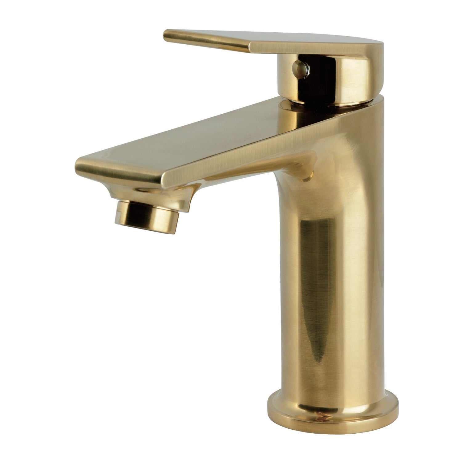 Kingston LSC4207XL Robinet de salle de bains à une poignée et à un trou avec push à tirette, laiton brossé