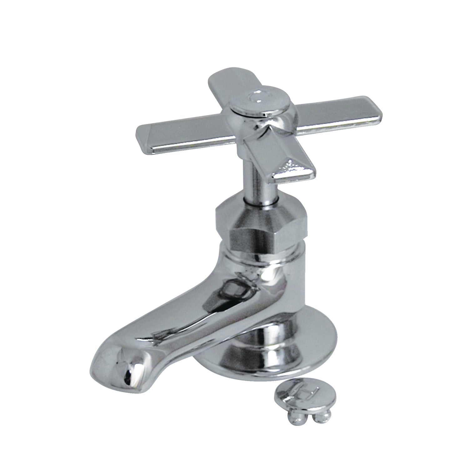 Kingston KF201 Robinet de robinet de lavabo de pont à une poignée, chrome poli