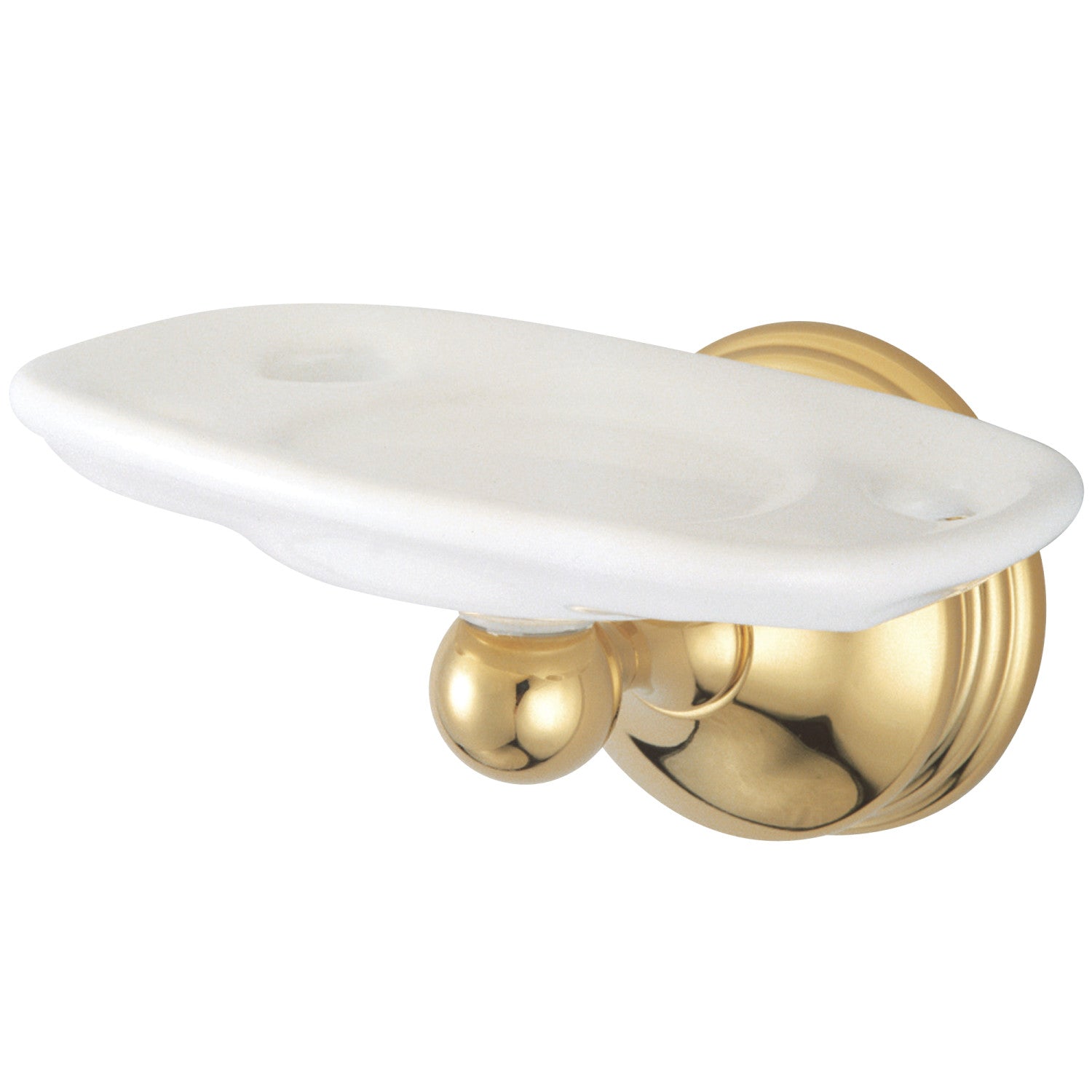 Kingston Heirloom BA1166PB - Brosse à dents et support de gobelet vintage, laiton poli