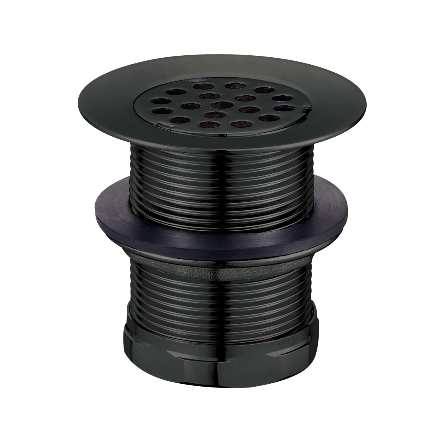 Kingston Tulare KBU1000 - Seattle 2-Inch Brass Grid Bar/Utility Sink Basket Strainer, Matte Black