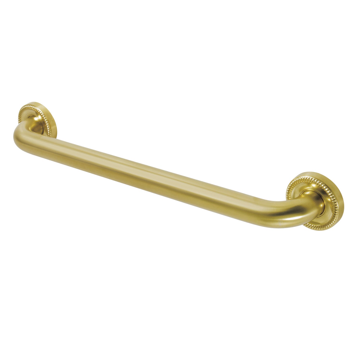 Kingston Heirloom DR914187 - Camelon 18-Inch x 1-1/4-Inch O.D. Brass Decorative Grab Bar, Brushed Brass