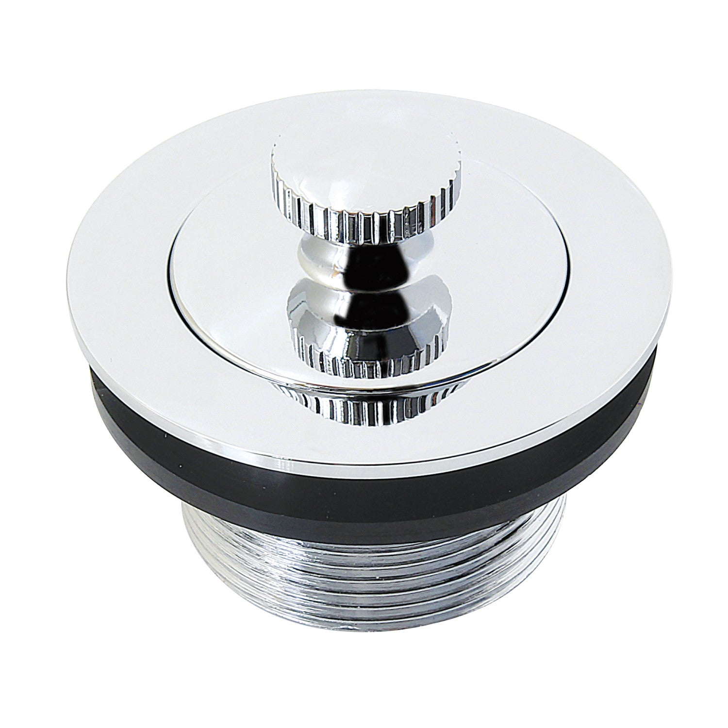 Kingston Heirloom DLT2081 1-1/2-Inch Brass Lift & Lock Bathtub Drain, Polished Chrome