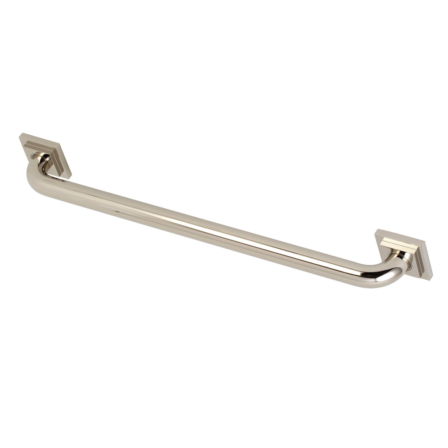 Kingston Sona DR614246 - Claremont 24-Inch x 1-1/4-Inch O.D. Brass Decorative Grab Bar, Polished Nickel