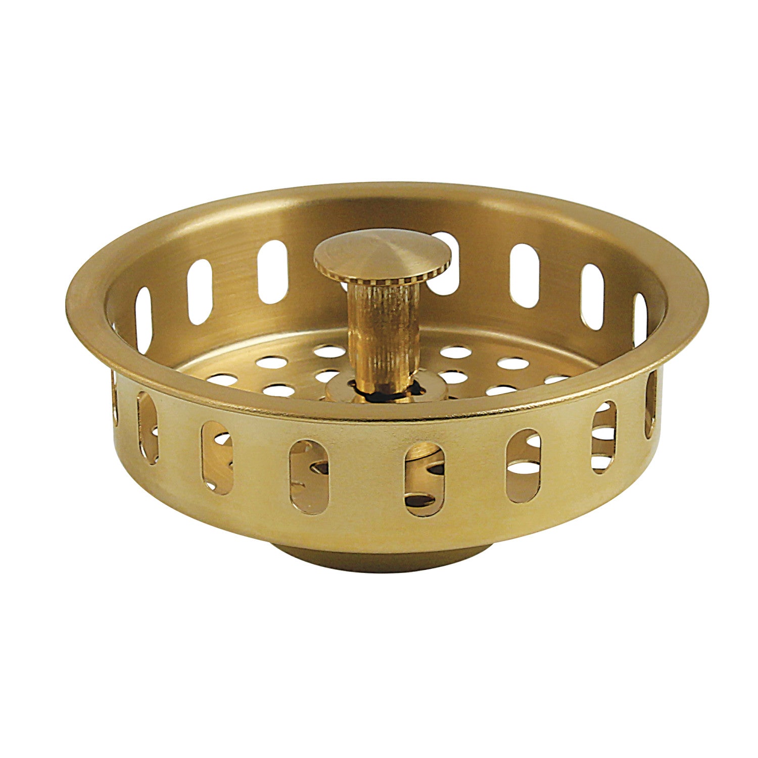 Kingston Made To Match KBP2007 3-1/2 Inch Kitchen Sink Basket Strainer Only, Brushed Brass