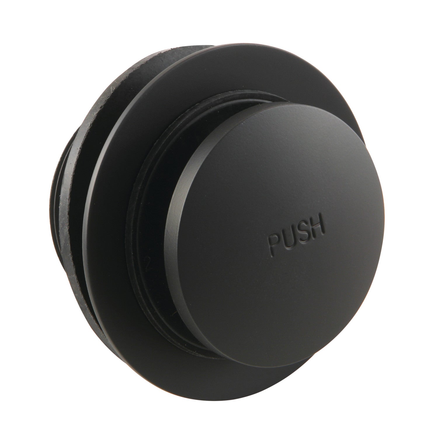 Kingston Tulare DTT200MB - Made To Match Brass Toe Touch Tub Drain, Matte Black
