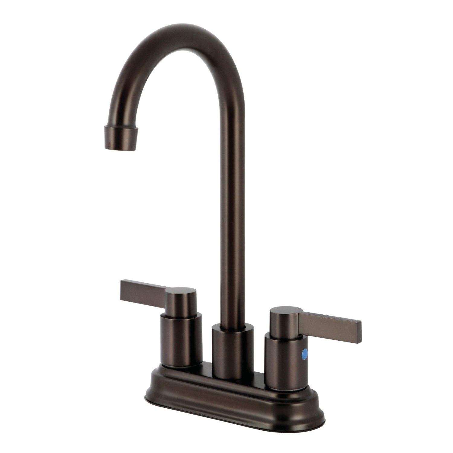 Kingston Tulare KB8495NDL - NuvoFusion Robinet de barre de montage à deux poignées 2 trous, bronze frotté à l'huile