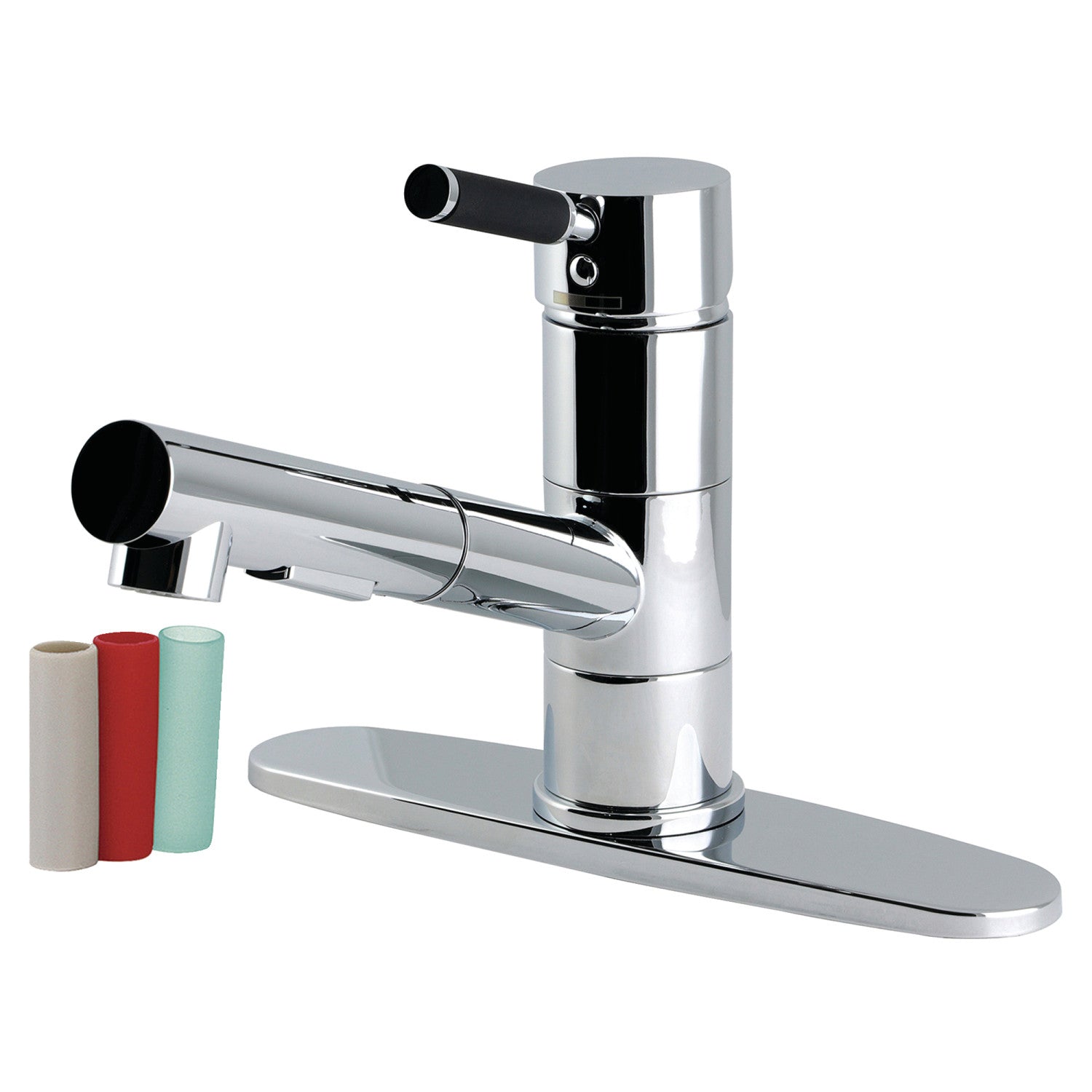 Kingston Kaiser LS8401DKL Robinet de cuisine à une poignée 1 trou pour grenadier, chrome poli