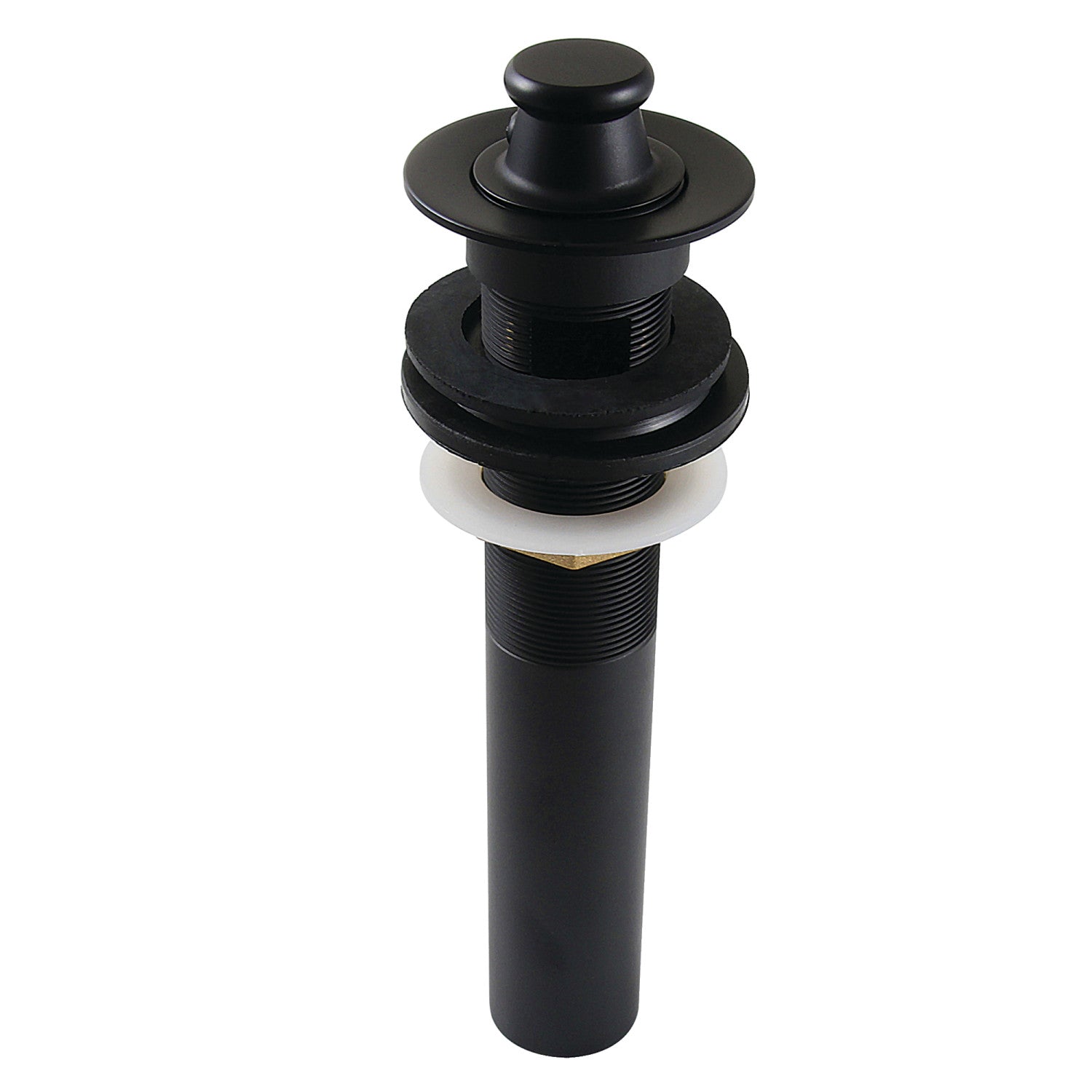 Kingston Heirloom KB3000 - Fauceture Brass Lift and Turn Bathroom Sink Drain with Overflow, 17 Gauge, Matte Black