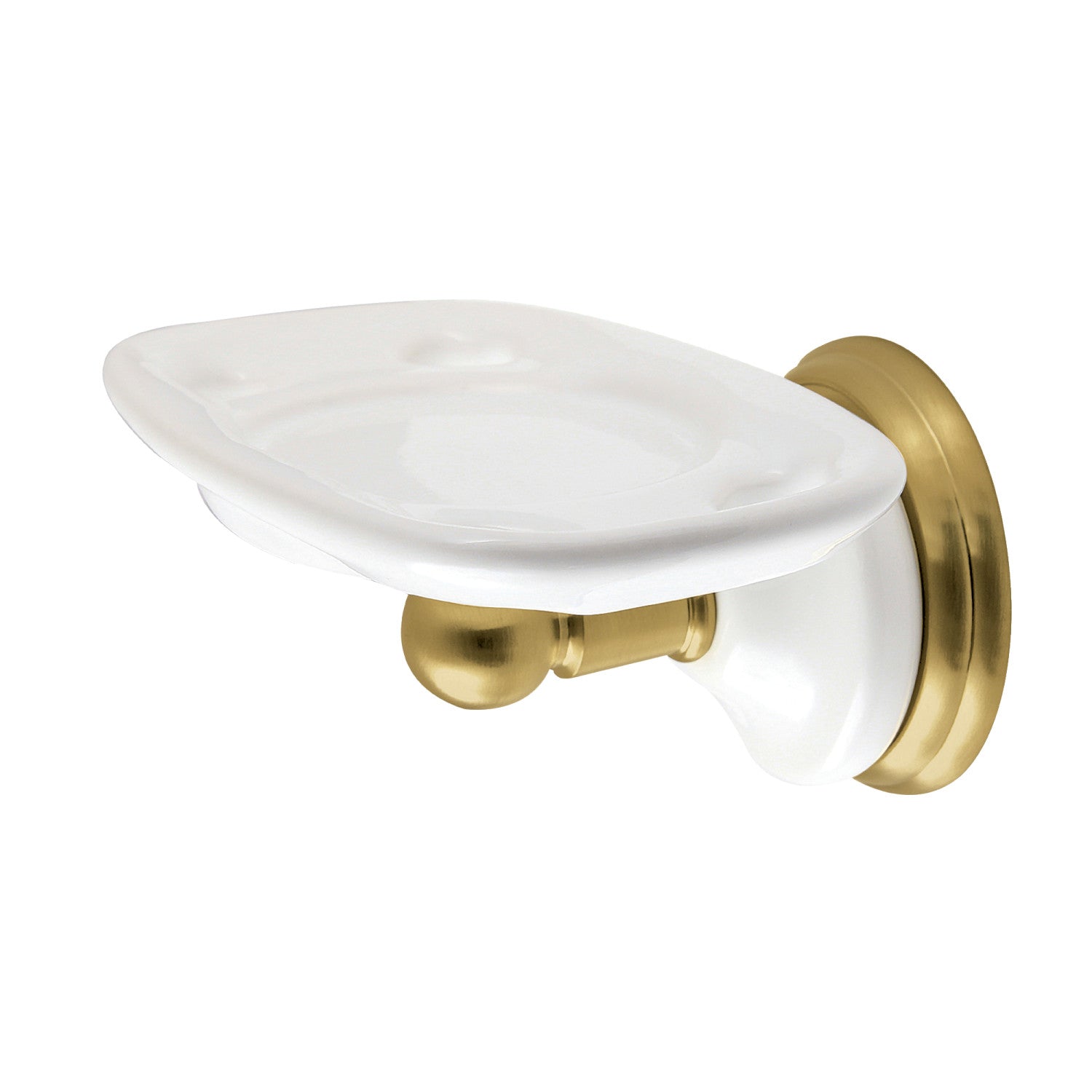 Kingston Heirloom BA1116BB - Brosse à dents victorienne et support de gobelet, laiton brossé
