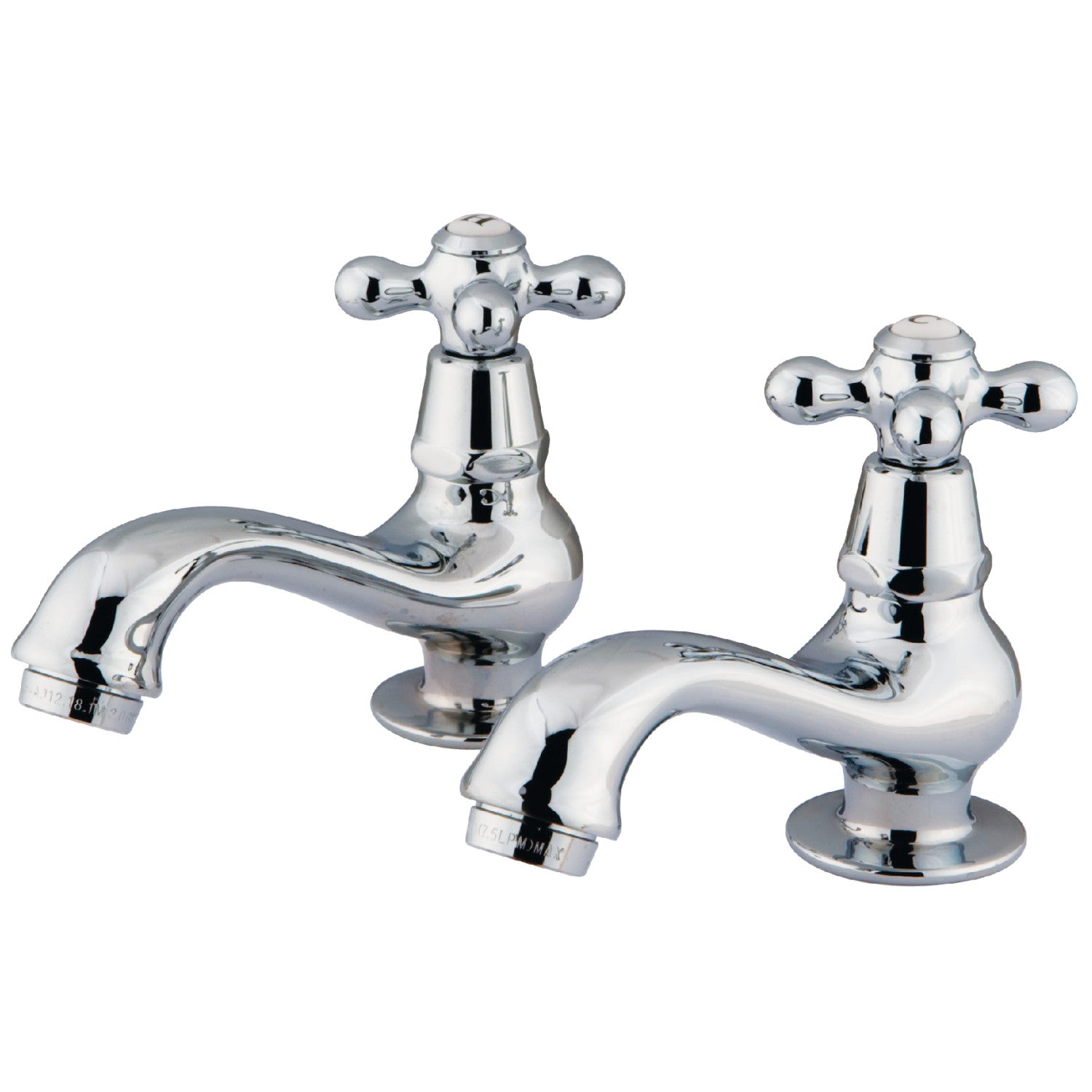 Kingston Heirloom KS1101AX - Robinet de robinet de bassin à deux poignées Heritage, chrome poli