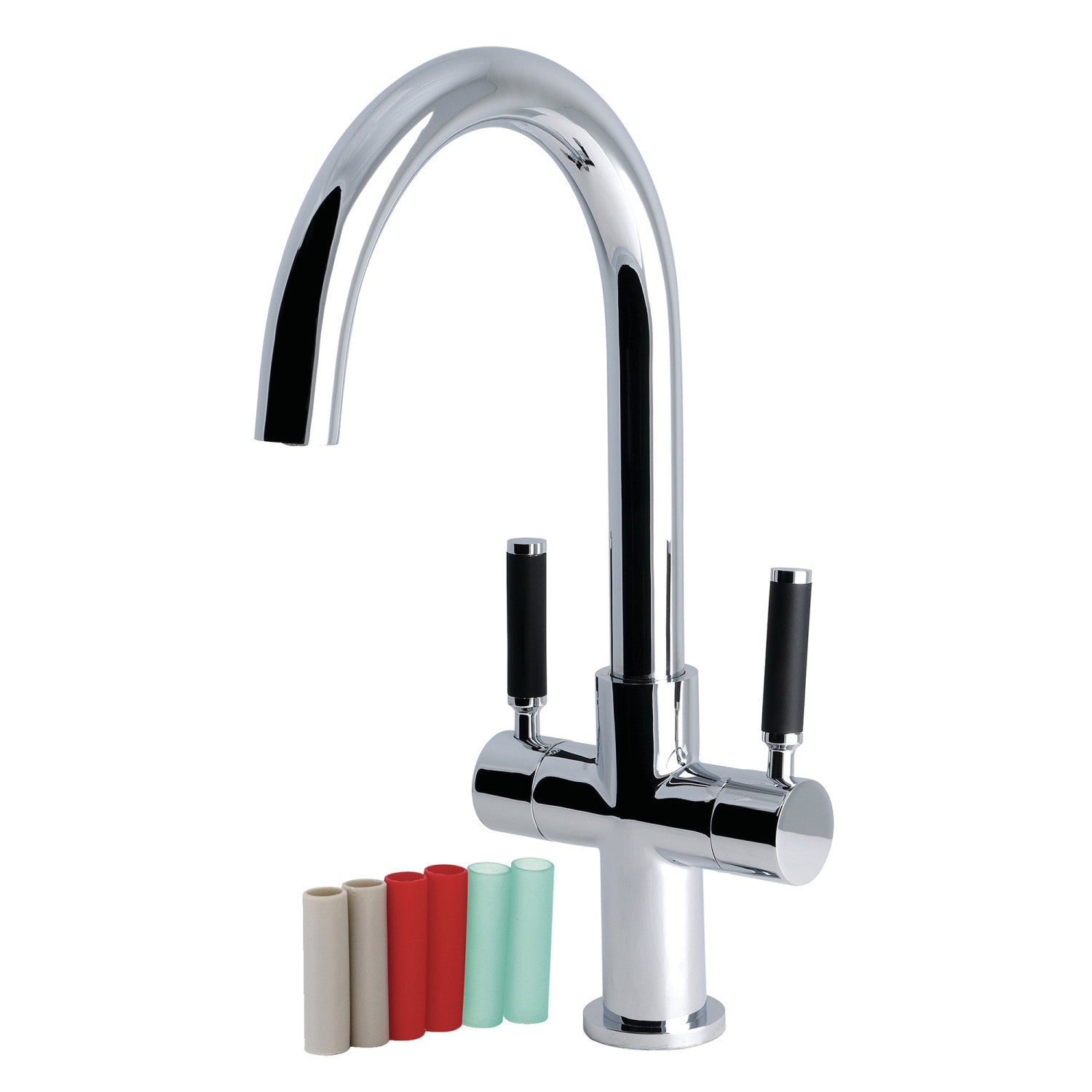 Kingston Kaiser LS8291DKL Robinet de navire à deux poignées 1 trou, chrome poli