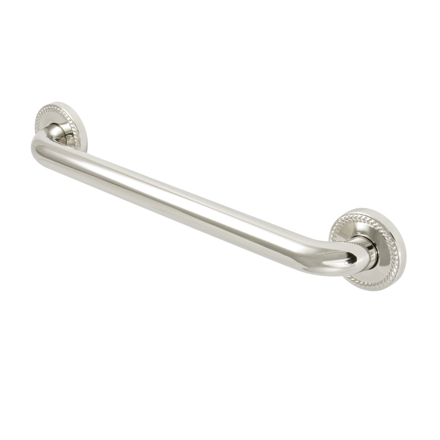 Kingston Heirloom DR814166 - Laurel 16-Inch x 1-1/4-Inch O.D. Brass Decorative Grab Bar, Polished Nickel