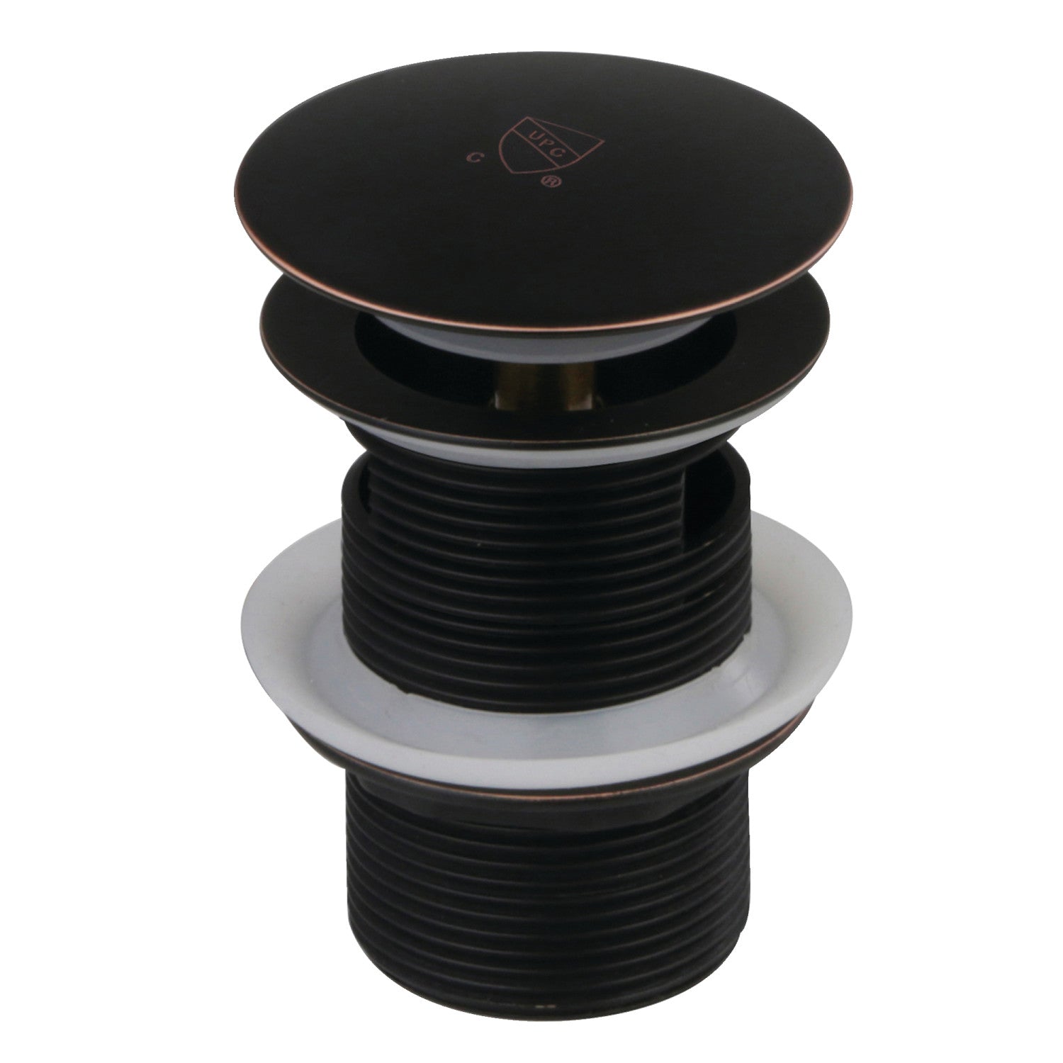Kingston Sona VTDESHOENB - Trimscape Brass Toe Touch Tub Drain Shoe with Overflow, Naples Bronze