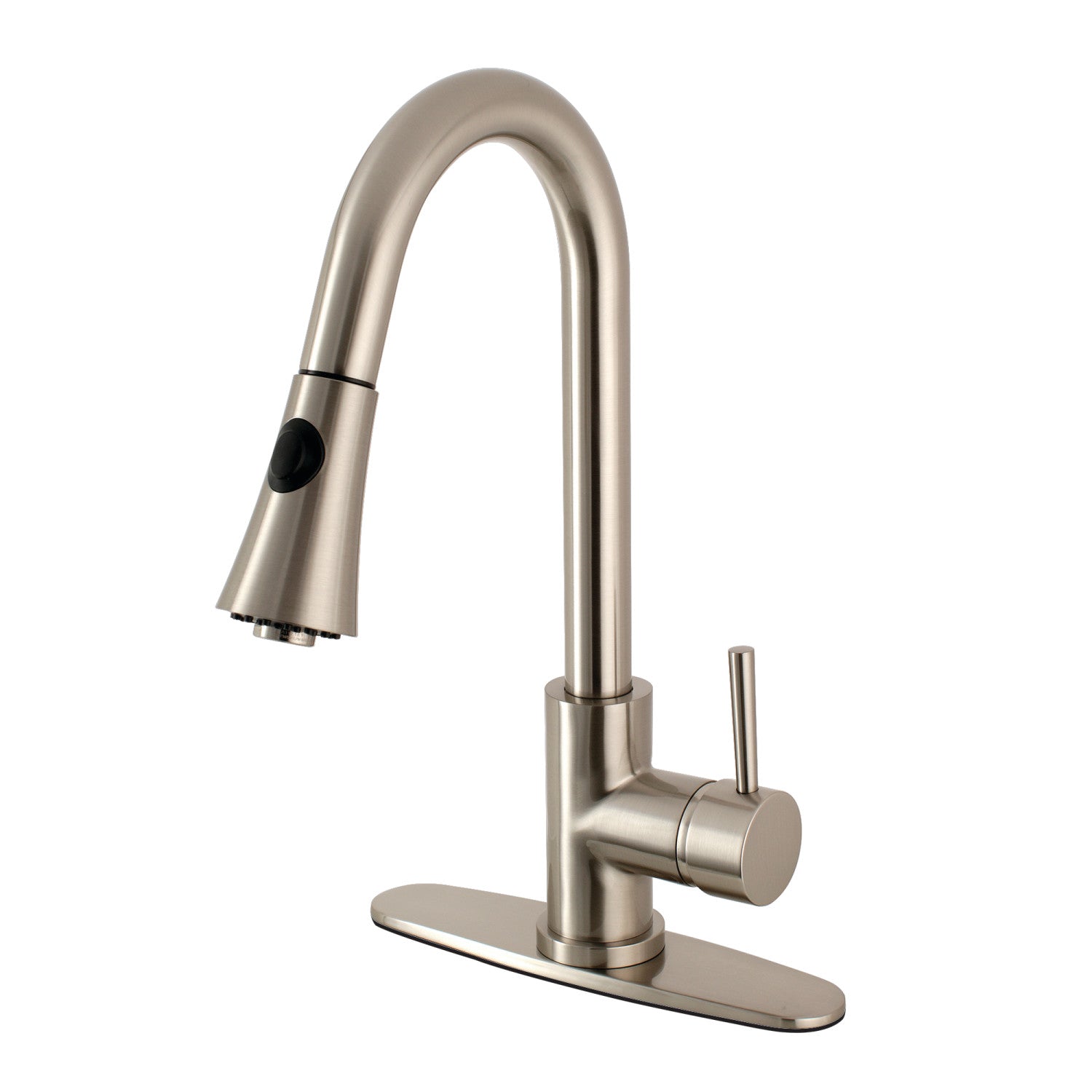 Kingston Tulare LS8728DL - Concord Single-Handle Pull-Down Kitchen Faucet, Brushed Nickel