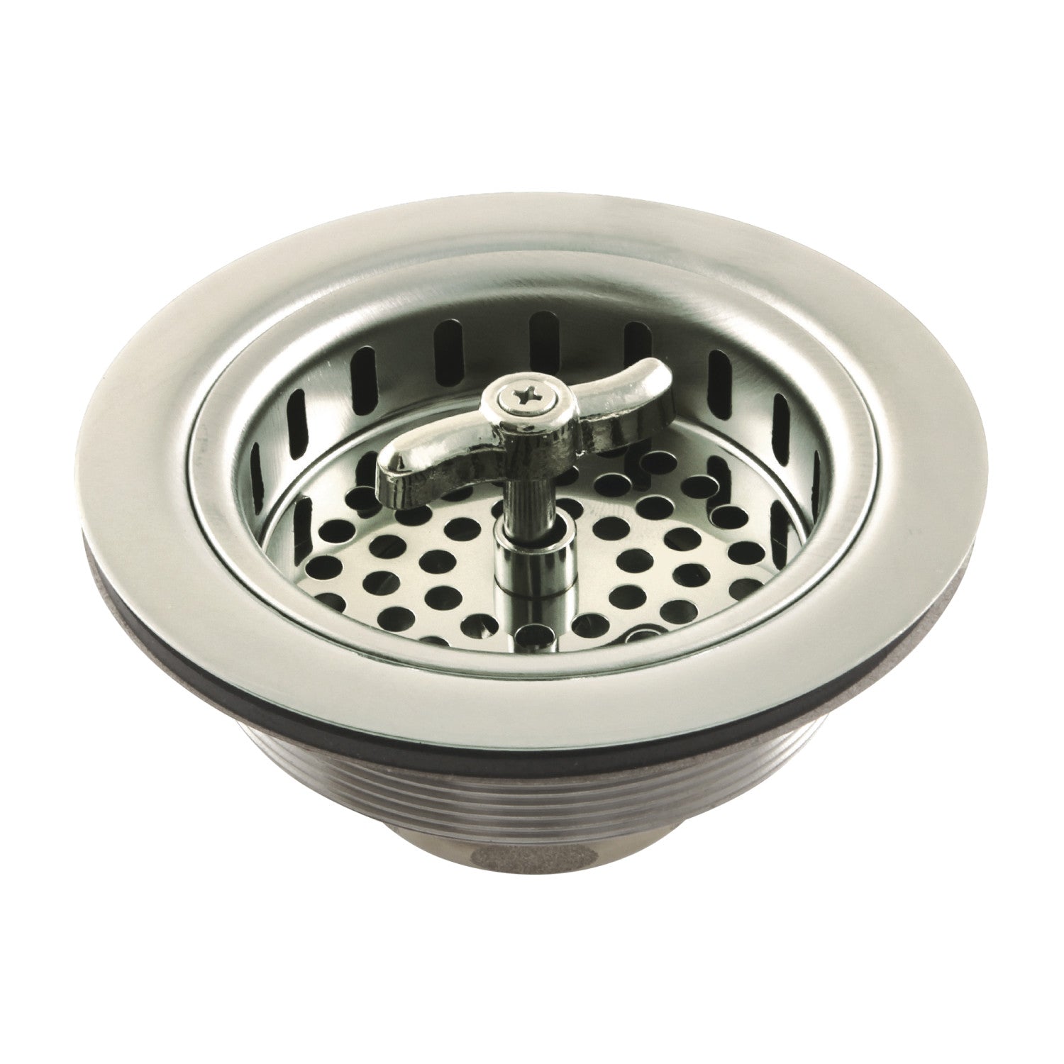 Kingston Tacoma K212PN 3-1/2 Inch Kitchen Sink Basket Strainer Only, Polished Nickel