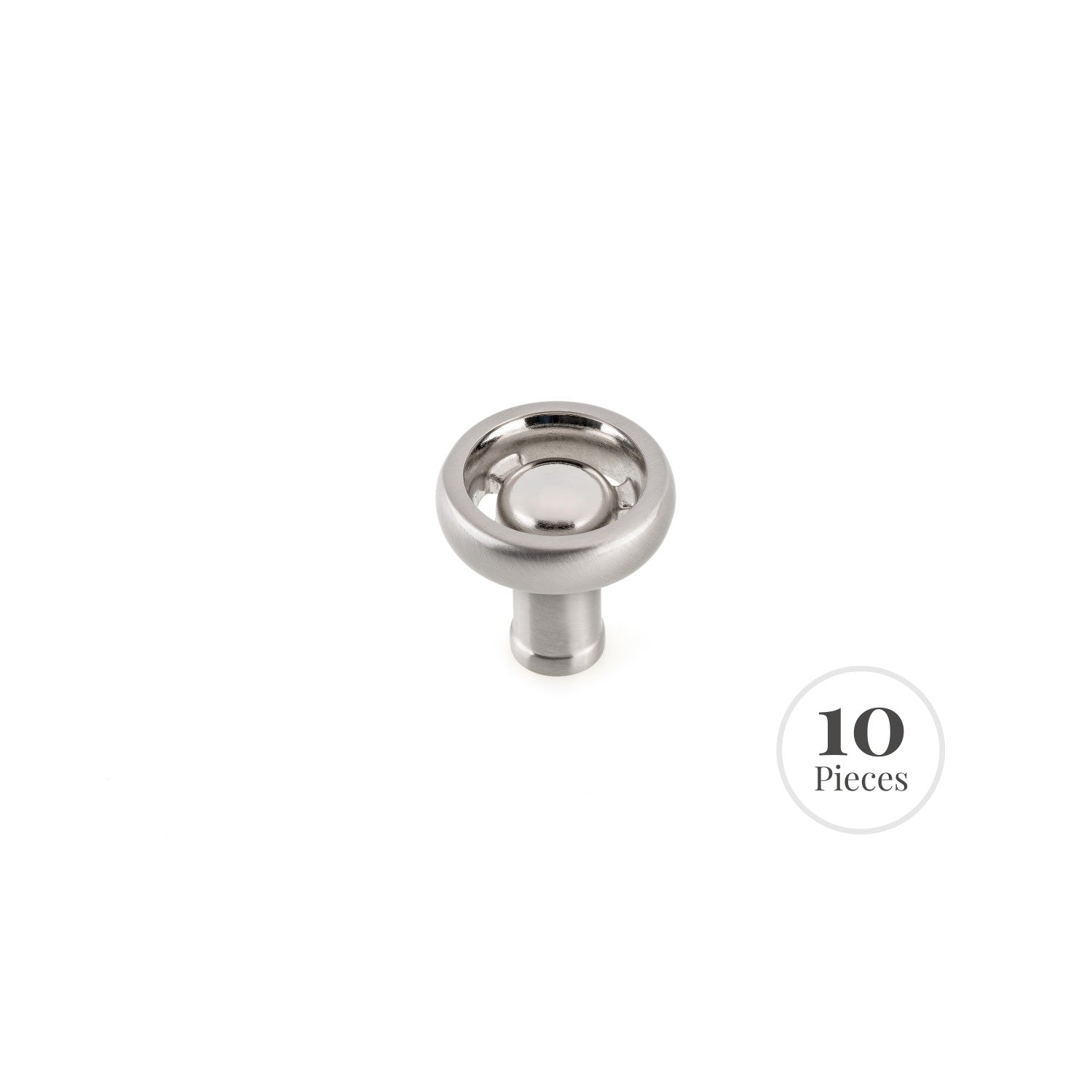 Kingston Sona RK22093BN - Bouton d'armoire industriel pour la cuisine (10-Pack), Nickel brossé
