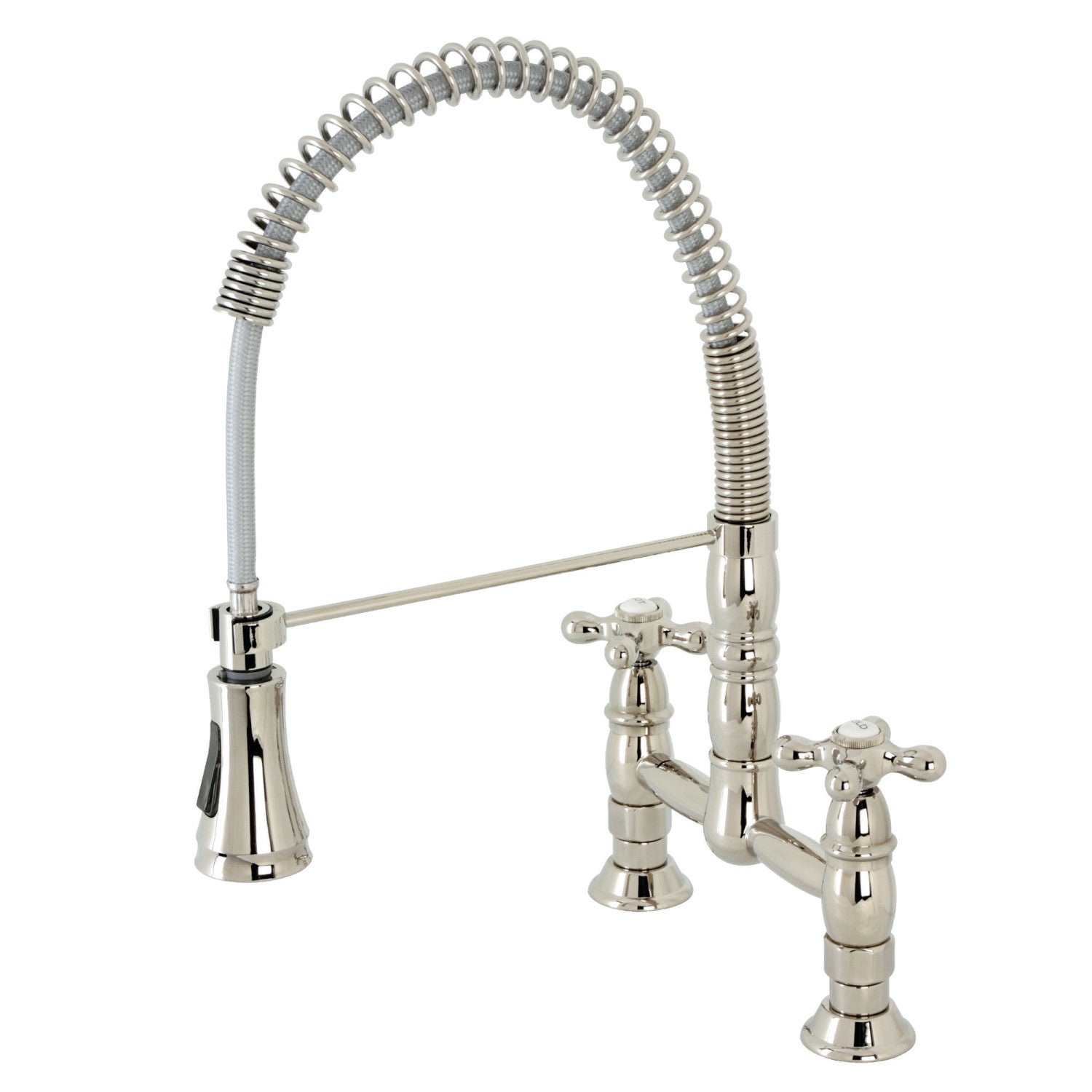 Kingston Tulare GS1276AX - Robinet de cuisine à double poignée Heritage 2 trous