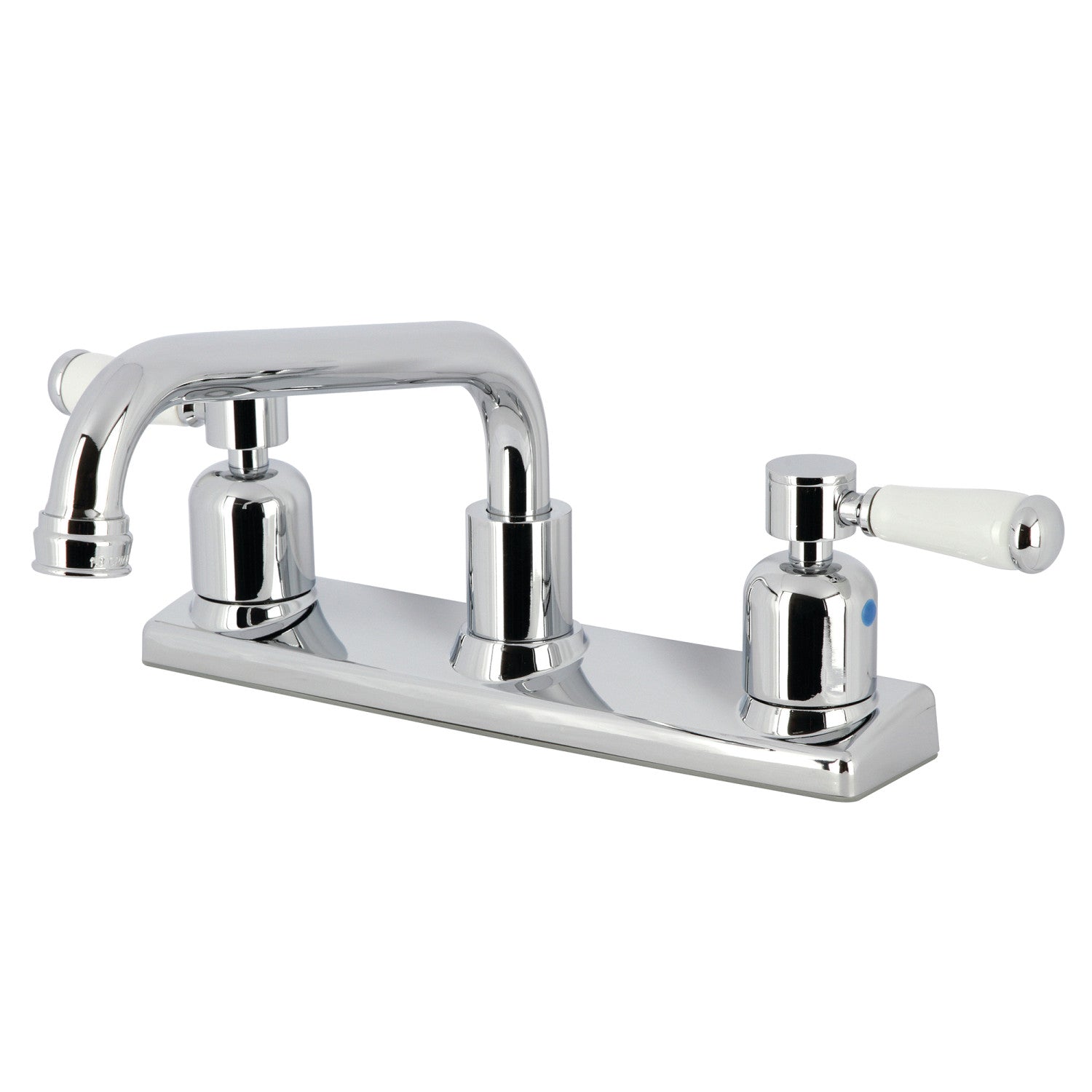 Kingston Sona FB2131DPL - Paris Robinet de cuisine à deux poignées 2 trous 8 ", chrome poli