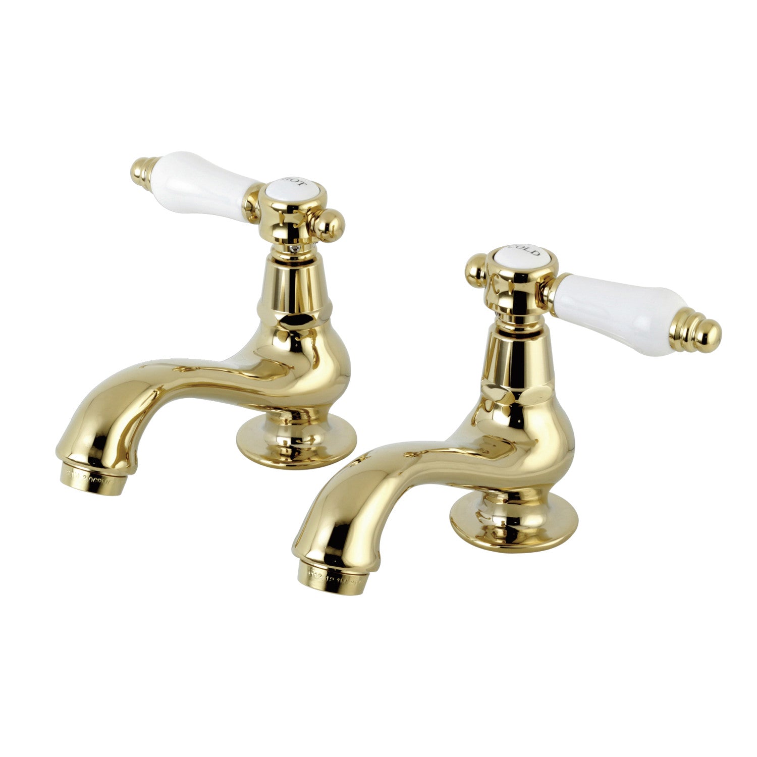 Kingston Heirloom KS1102BPL - Robinet de lavabo à deux poignées Bel-Air, laiton poli