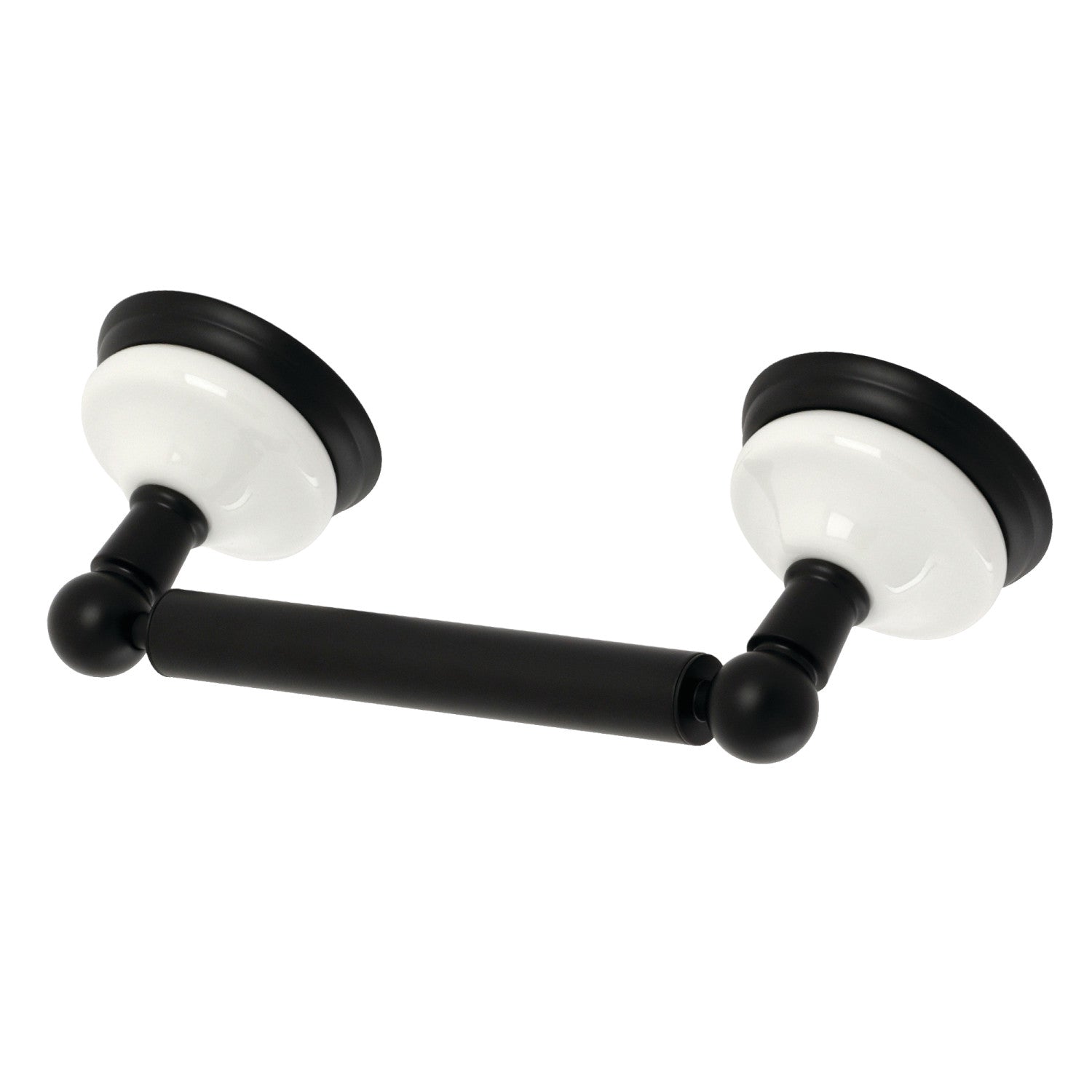 Kingston Heirloom BA1118MB - Victorian Toilet Paper Holder, Matte Black