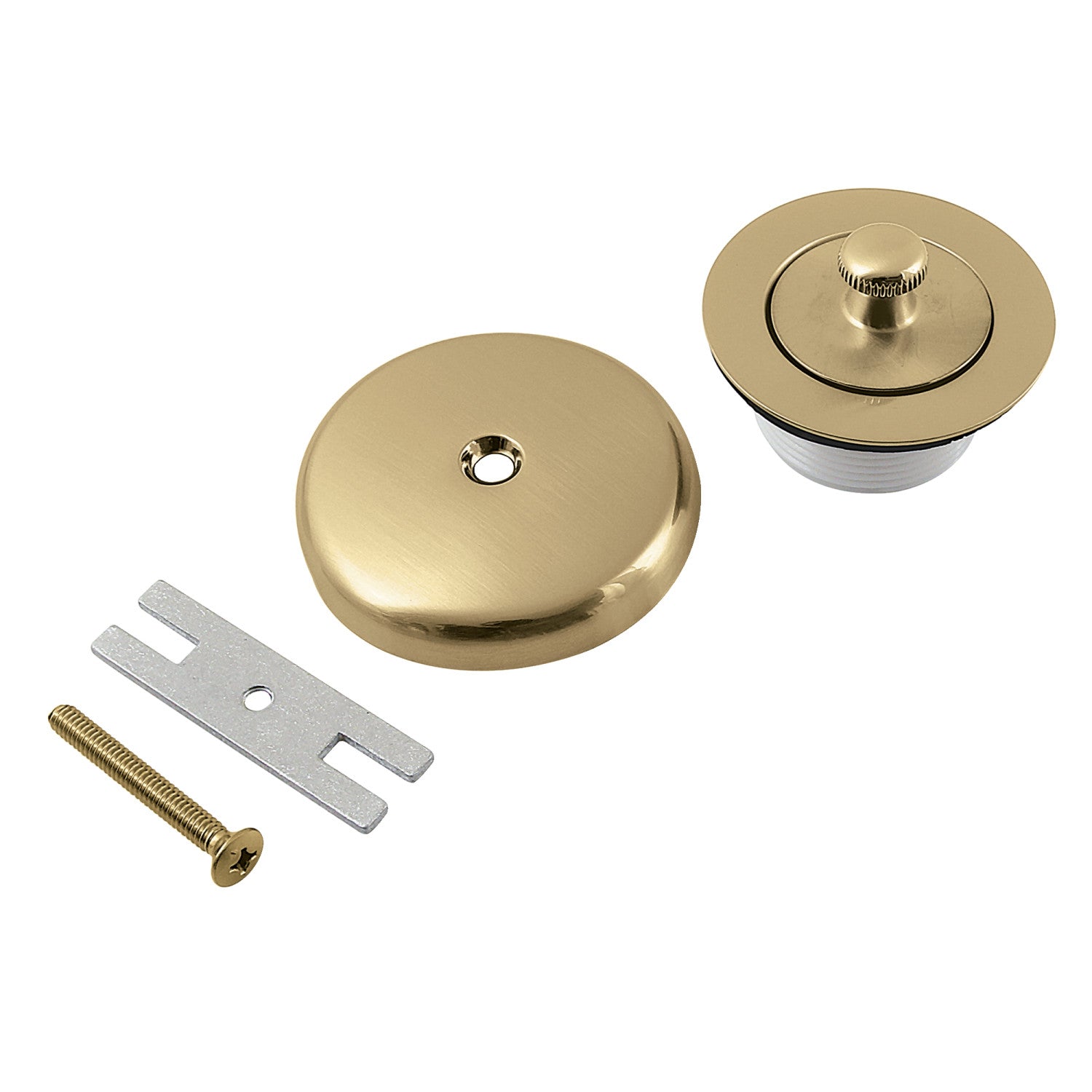 Kingston Heirloom DLT5301A7 - Trimscape Zinc Alloy Lift and Turn Tub Drain Conversion Kit, Brushed Brass