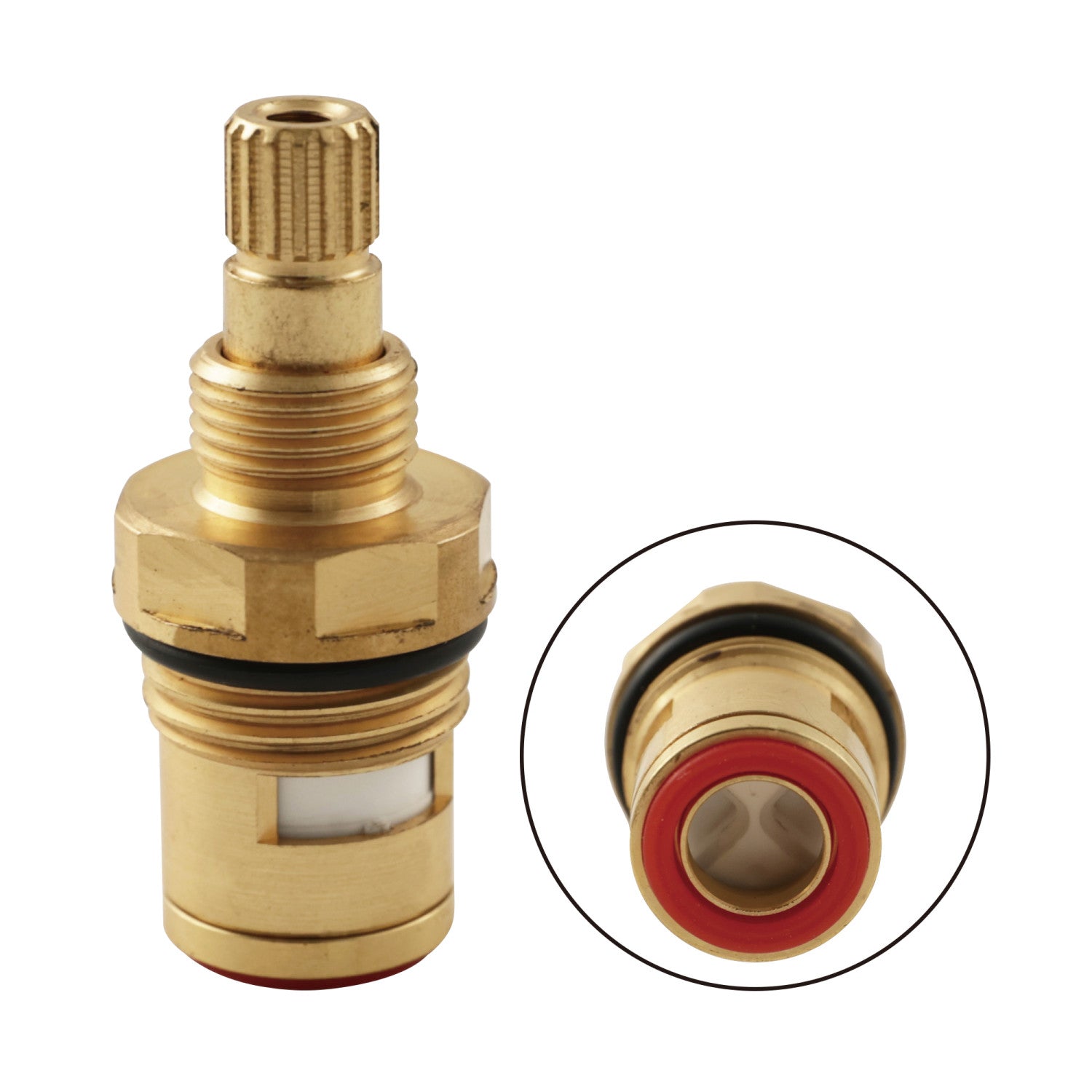 Kingston KSRPT1000HC Hot Ceramic Disc Cartridge for CC Tub Faucet, Raw