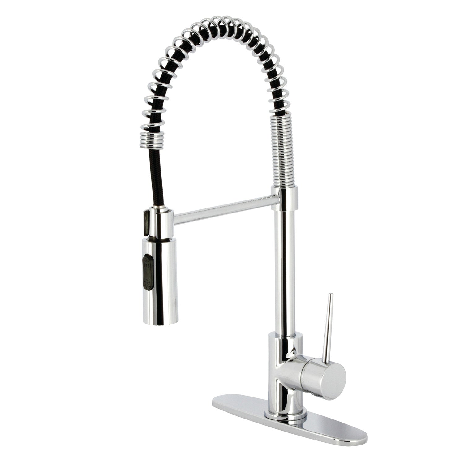 Kingston Sona LS8771NYL - Robinet de cuisine pré-rinçage à une poignée New York 1 trou, chrome poli