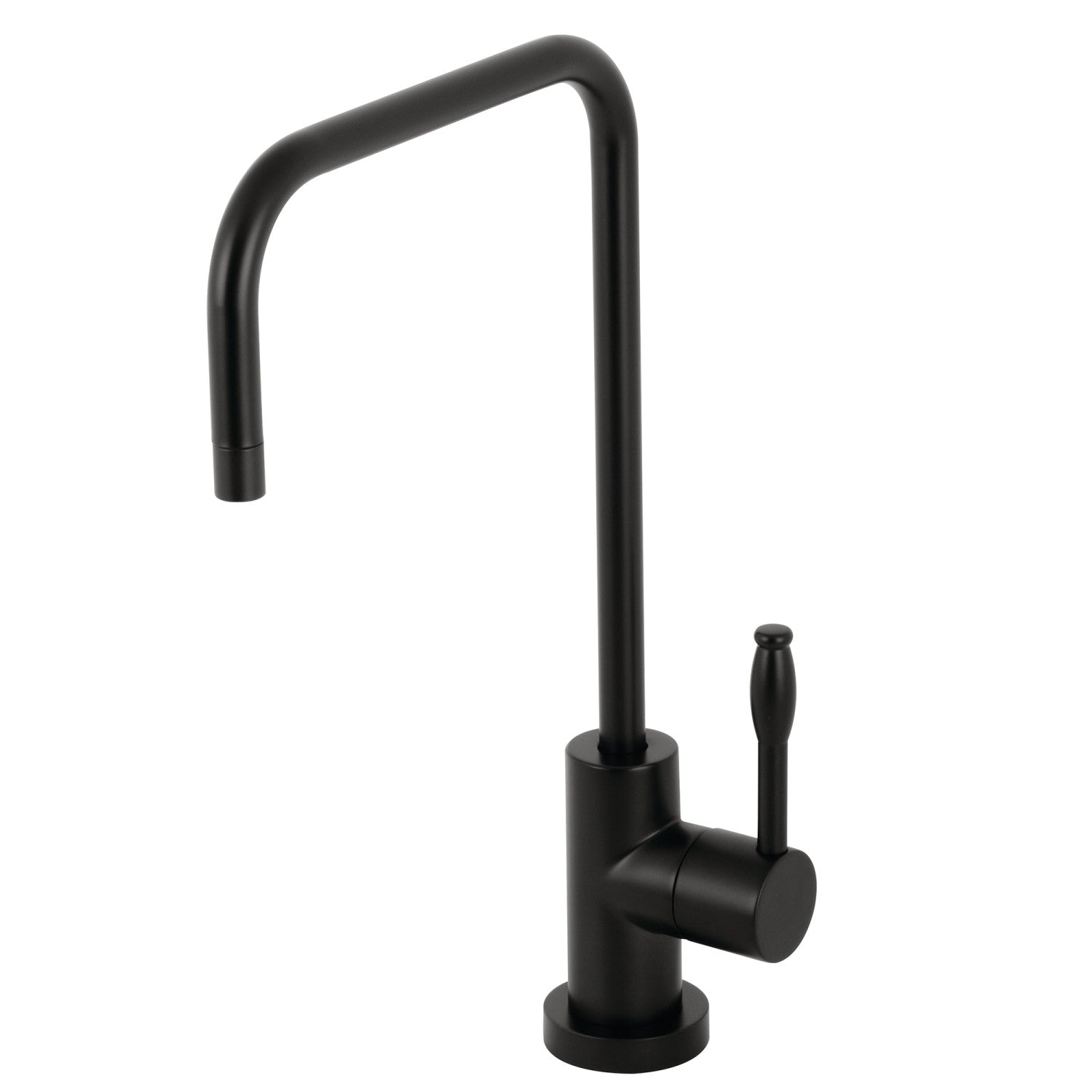 Kingston Sona KS6190NKL - Robinet de filtration d'eau à une poignée Nustudio 1 trou, noir mat