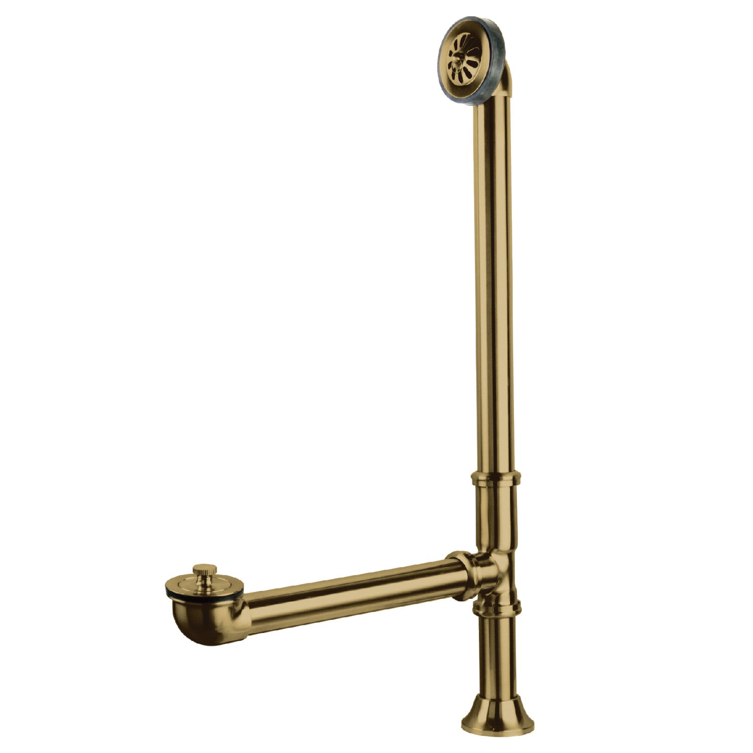 Kingston Heirloom CC2082 - Vintage Brass Lift and Turn Tub Waste and Overflow, Polished Brass