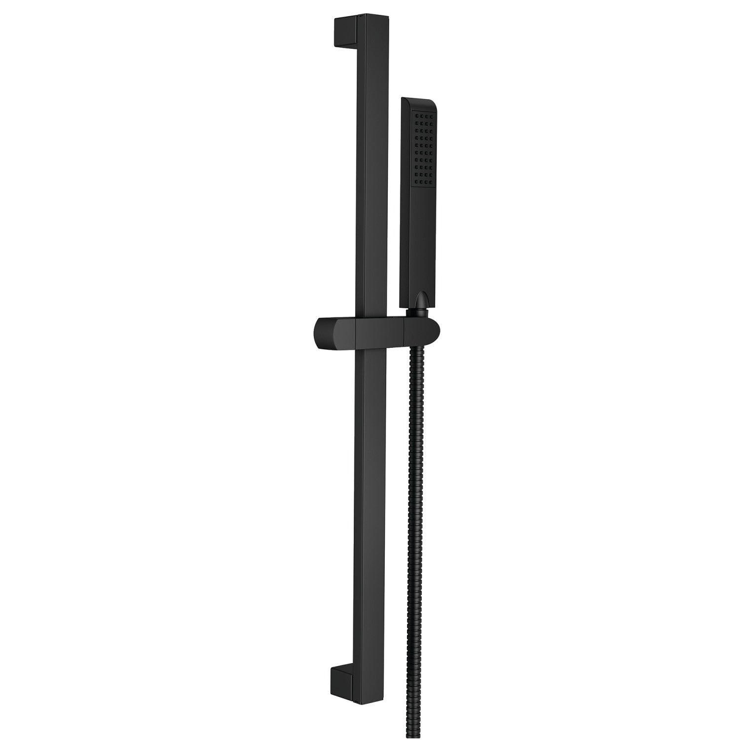 Kingston Sona KX2540 - Barre coulissante de douche en acier inoxydable Vilbosch 24-inch avec douche à main et support, noir mat