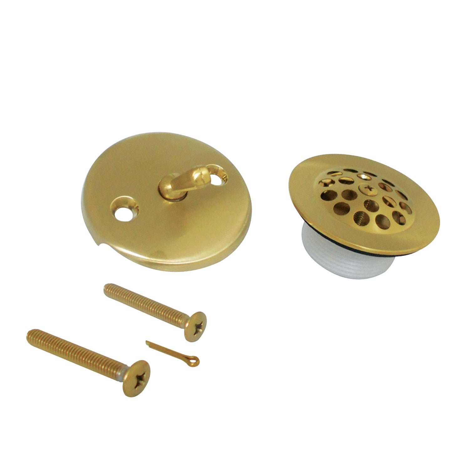 Kingston Tulare DTL5305A7 - Trimscape Zinc Alloy Trip Lever Tub Drain Conversion Kit, Brushed Brass