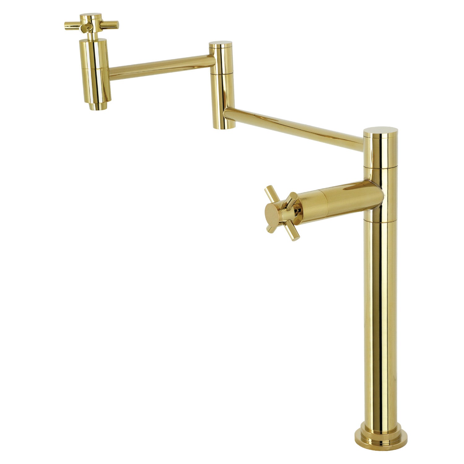 Kingston Sona KS8702DX - Concord 1 trou Robinet de remplissage de pot de montage de plate-forme, laiton poli