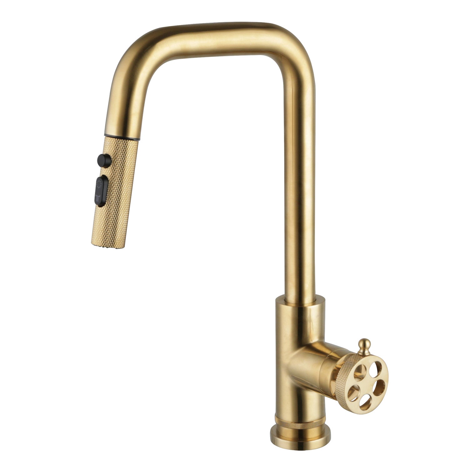 Kingston Wendell LS2733RKZ Robinet de cuisine à une poignée, laiton brossé
