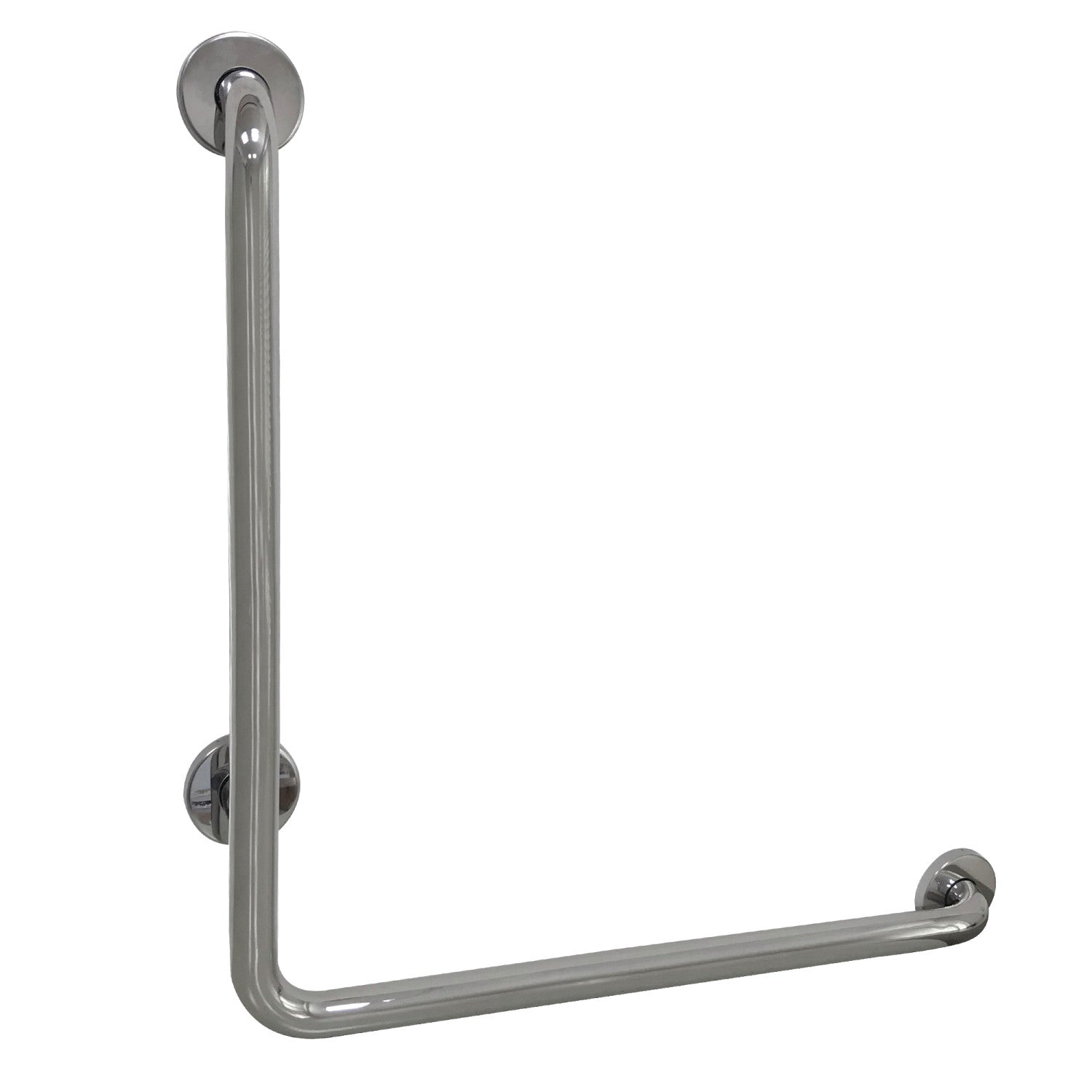 Kingston Tulare GBL1424CSR1 - Made To Match 24-Inch x 24-Inch L-Shaped Stainless Steel ADA Grab Bar - Right Hand, Mirror