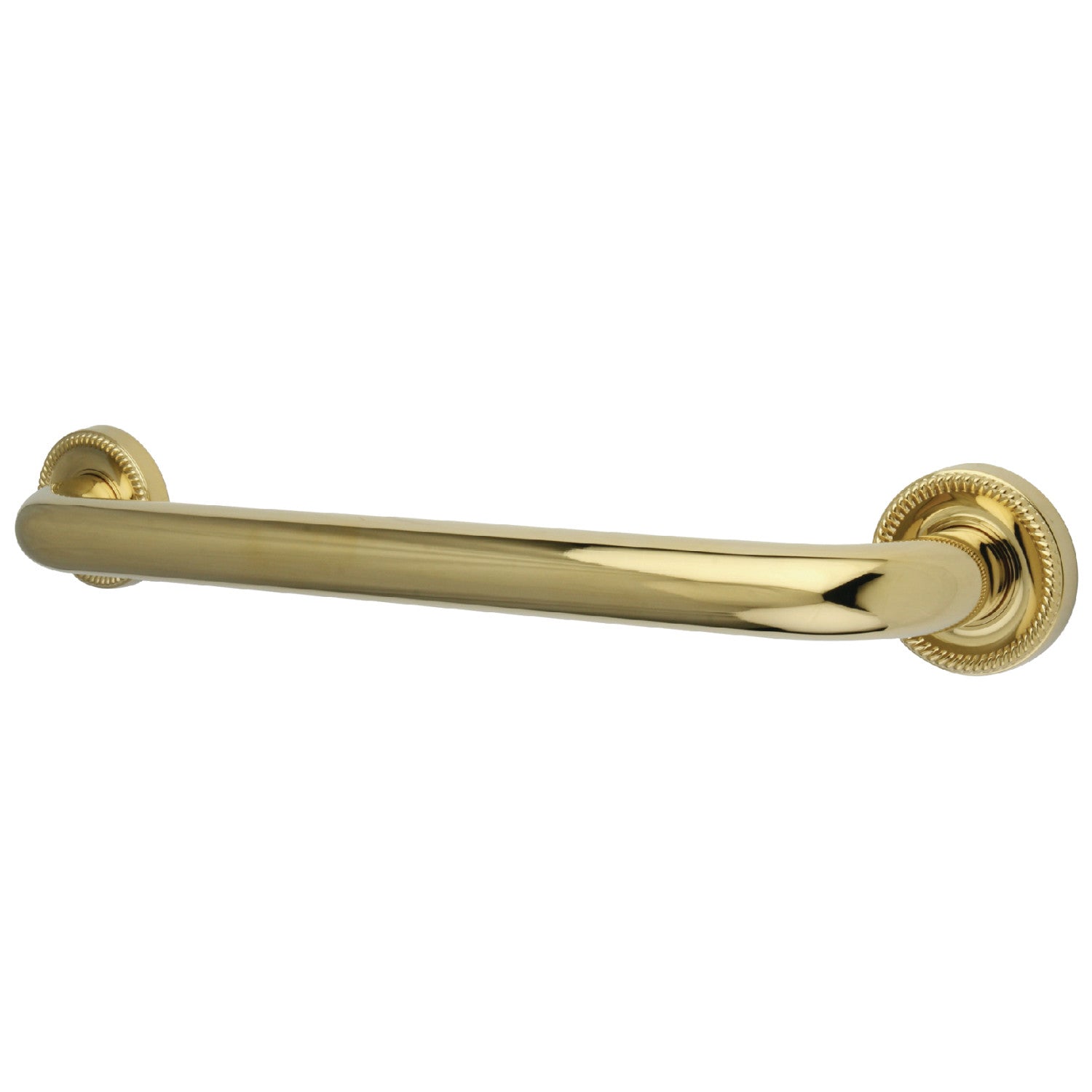 Kingston Heirloom DR914242 - Camelon 24-Inch x 1-1/4-Inch O.D. Brass Decorative Grab Bar, Polished Brass