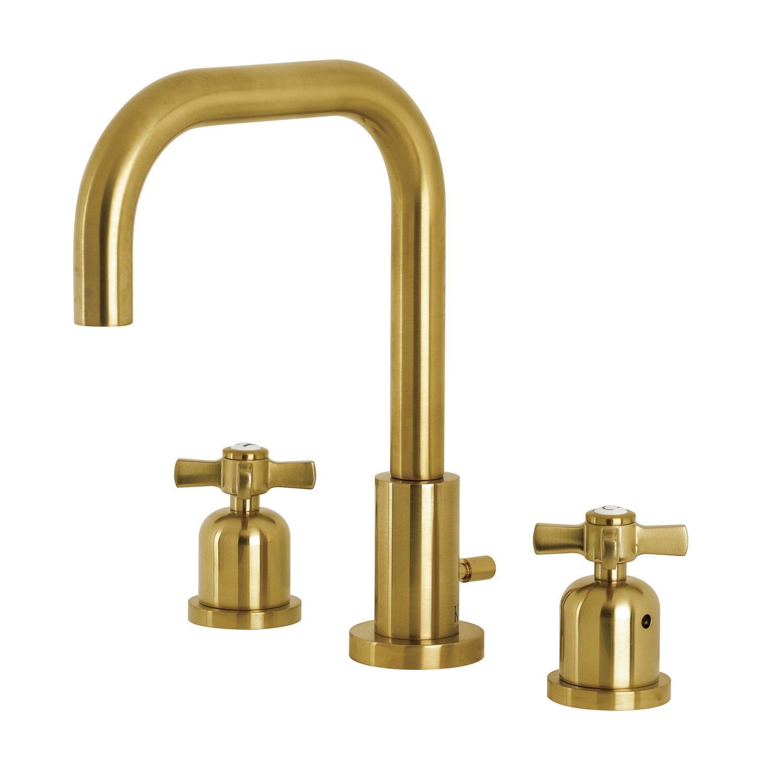 Kingston Sona FSC8933ZX - Robinet de salle de bain large avec robinet en laiton, laiton brossé