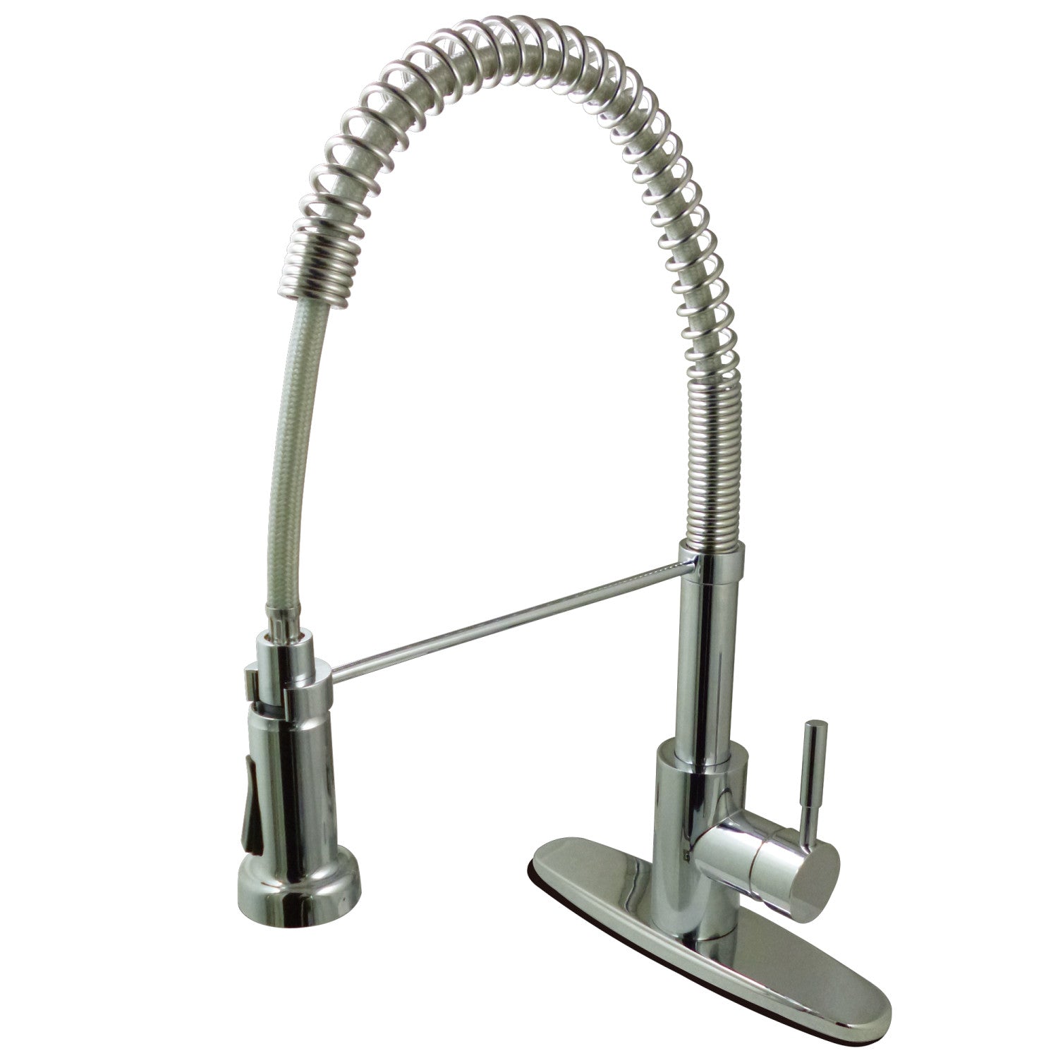 Kingston Sona GSY8881DL - Concorde monomanche 1-or-3 Trou montage sur plage Pré-Rinçage Robinet de cuisine, Chrome poli