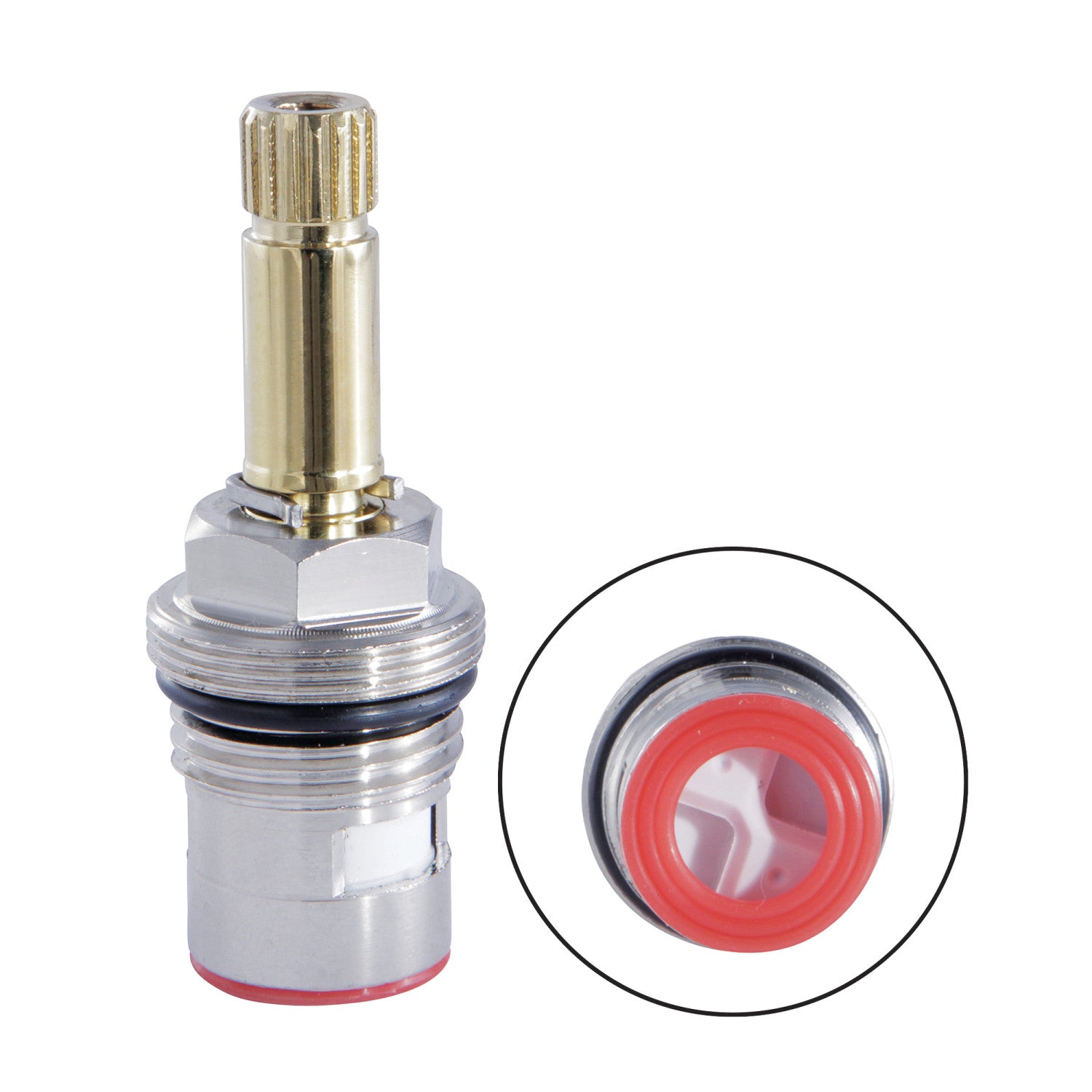 Kingston KSRP1292HC Hot Ceramic Disc Cartridge (1 Piece), Polished Brass