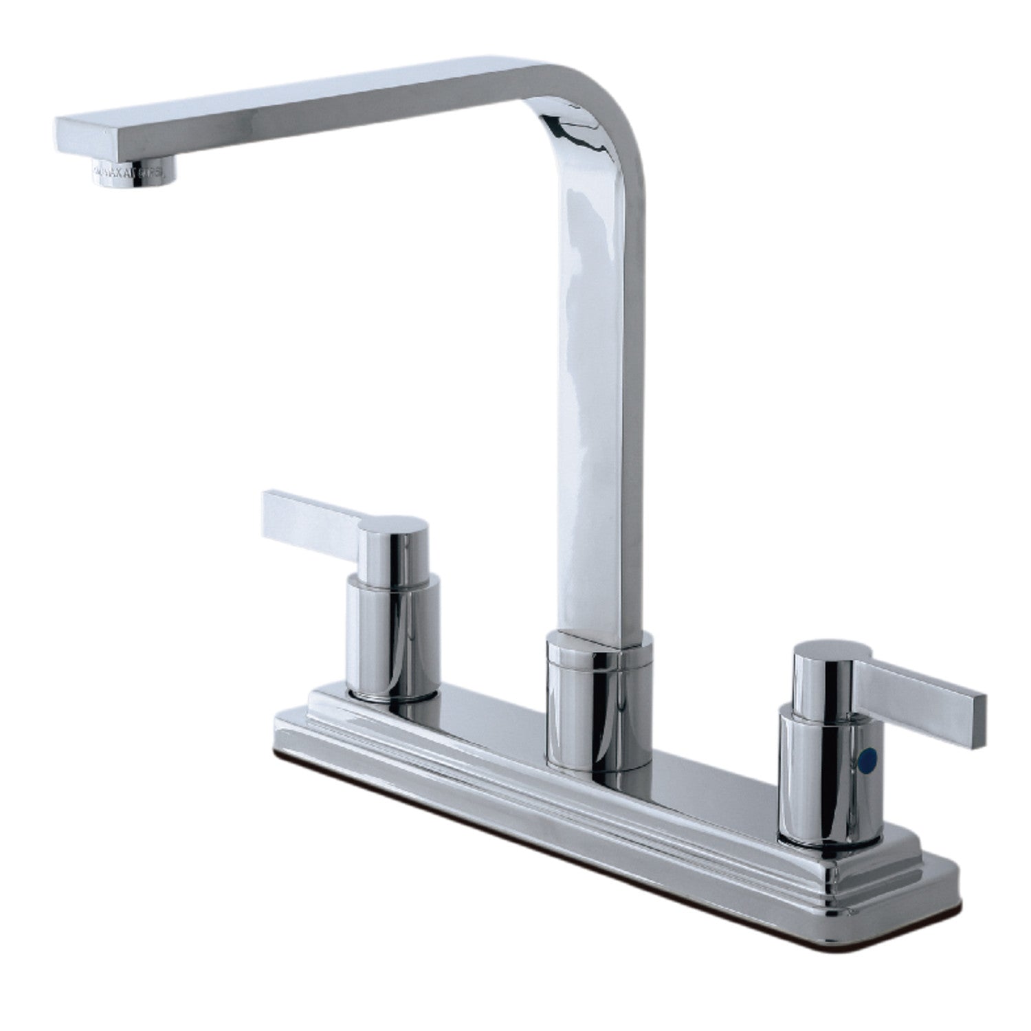 Kingston NuvoFusion KB8791NDLLS Robinet de cuisine à deux poignées 3 trous 8", chrome poli