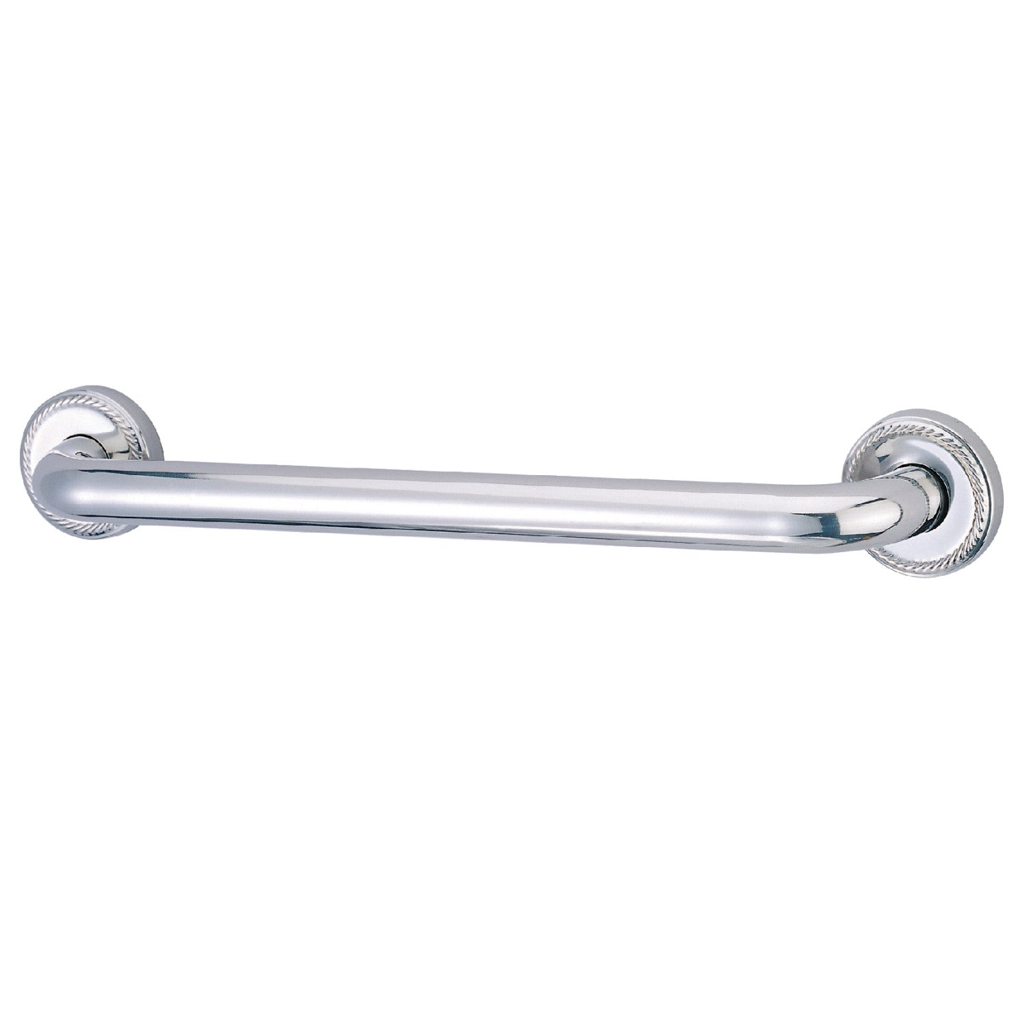 Kingston Heirloom DR814121 - Laurel 12-Inch x 1-1/4-Inch O.D. Brass ADA Grab Bar, Polished Chrome