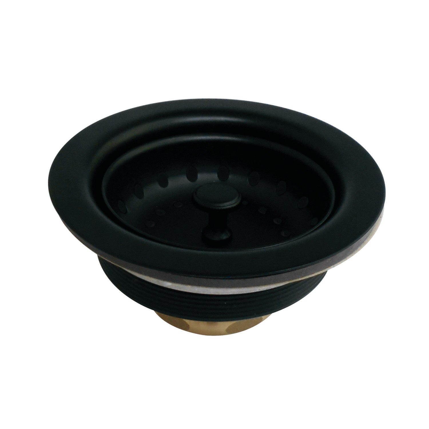 Kingston Tacoma K111BMB 3-1/2 Inch Kitchen Sink Basket Strainer Only, Matte Black