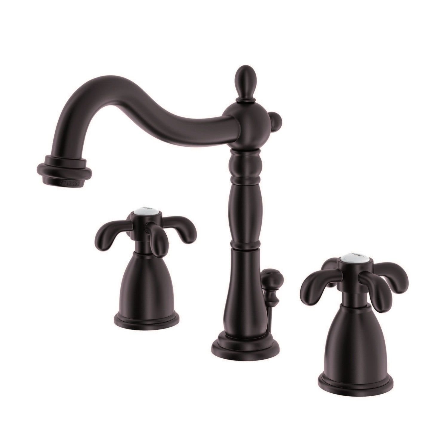 Kingston Heirloom KB1975TX - Robinet de salle de bain à double poignée de pays français 3 trous