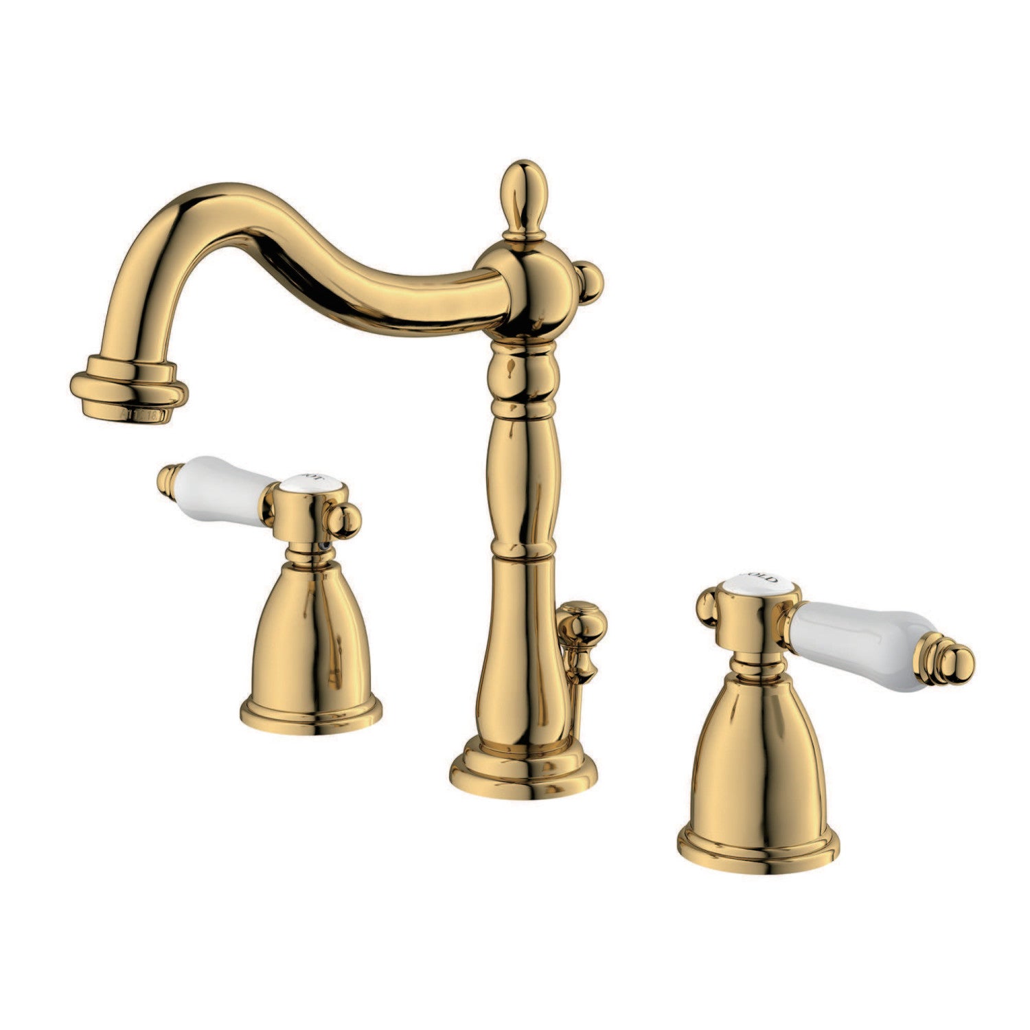 Kingston Heirloom KB1972BPL - Bel-Air Robinet de salle de bain avec laiton à tirette, laiton poli