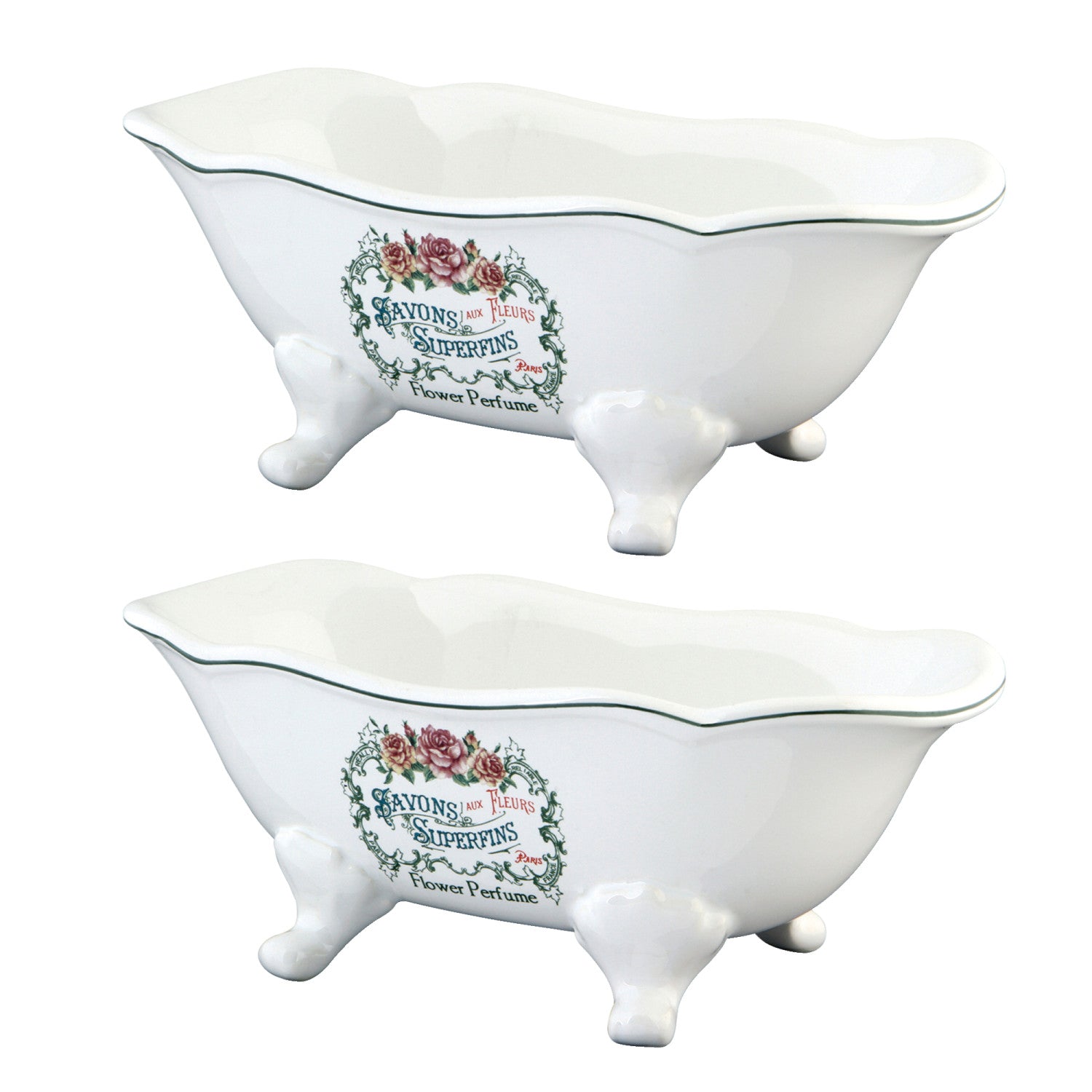 Kingston Heirloom BATUBFLWD 7-9/16-Inch Mini Tub (2-Pieces), Blanc