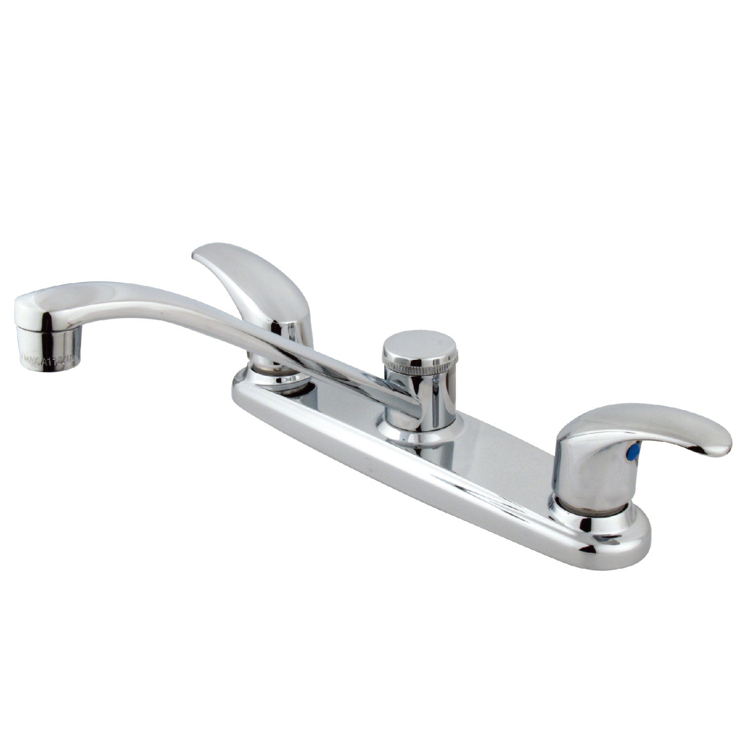 Kingston Tulare KB6271LL - Robinet de cuisine à deux poignées 2 trous 8, chrome poli